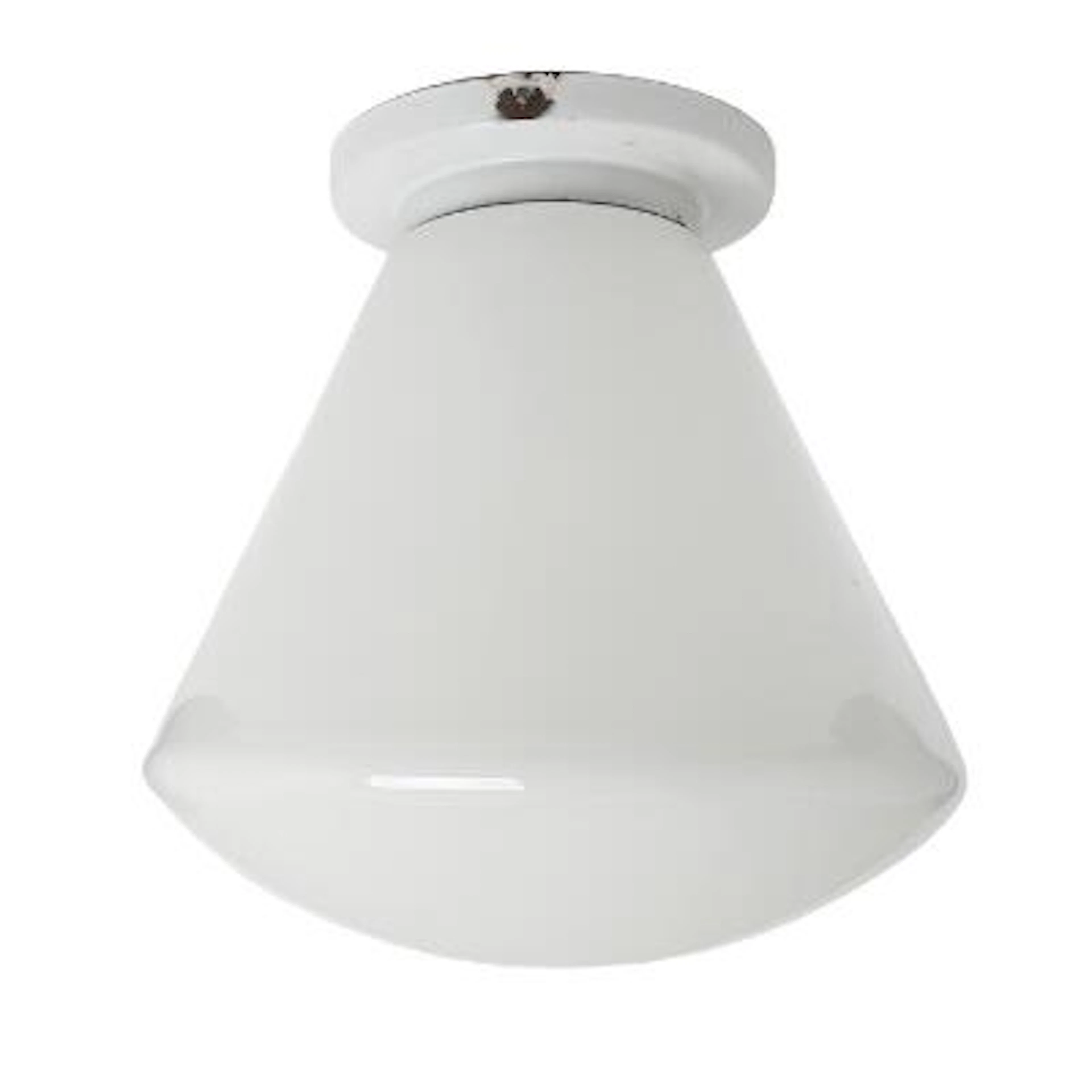 Marianne Brandt, Hin Bredendieck: An enameled metal ceiling lamp with