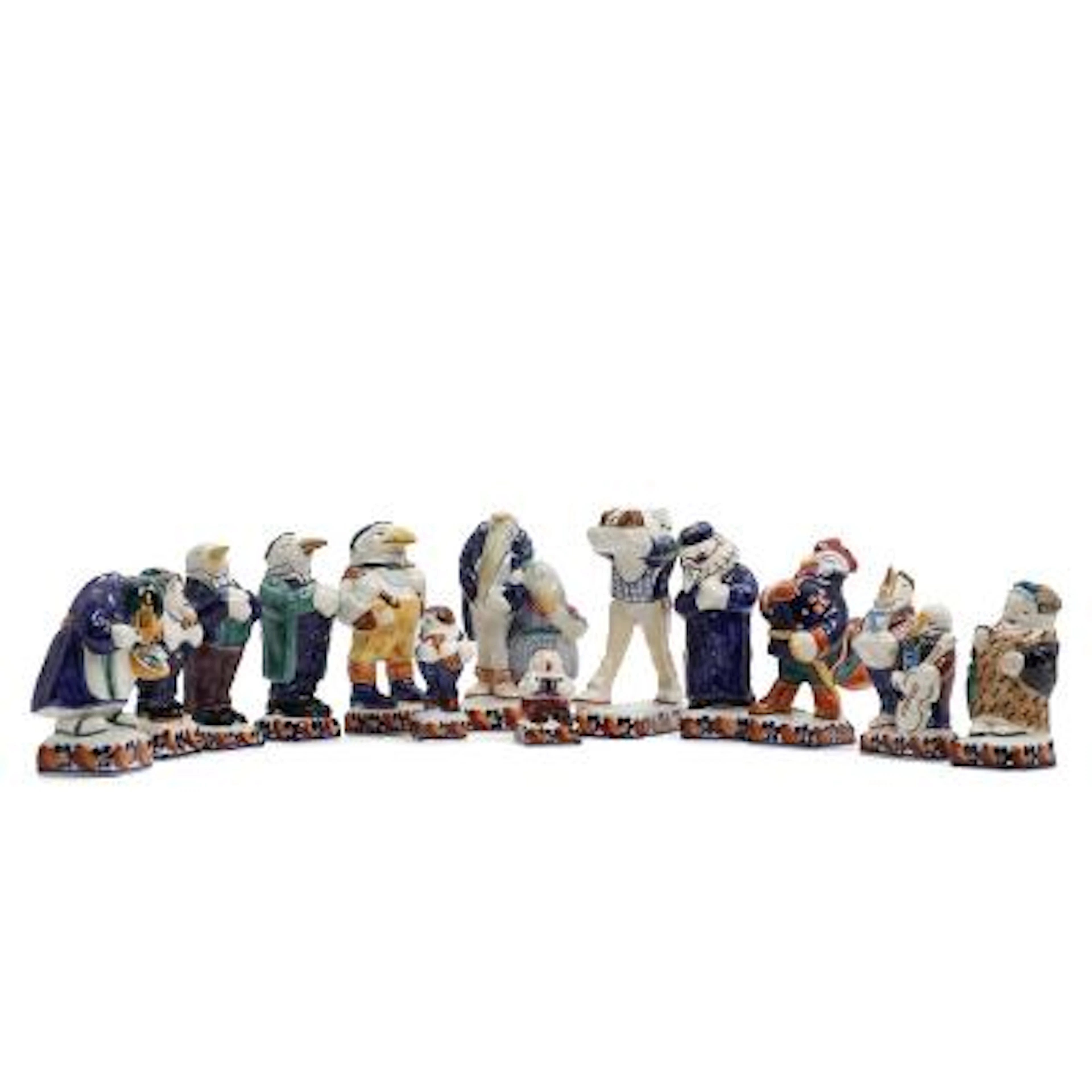 Kai Nielsen: "I skoven skulle være gilde". Complete series of 13 faience
