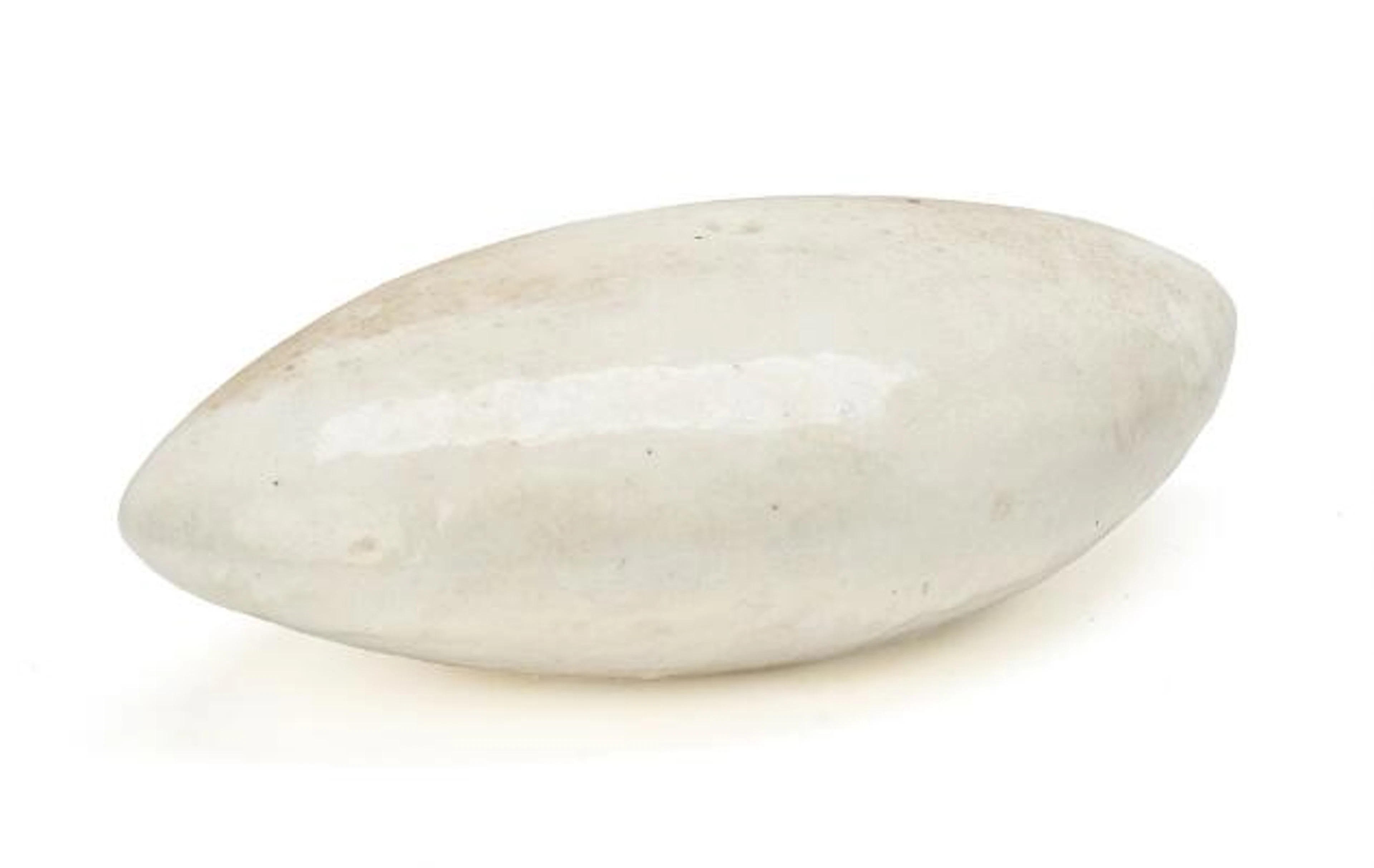 Karen Salicath: A sculptural stoneware "vase" with a very narrow mouth.