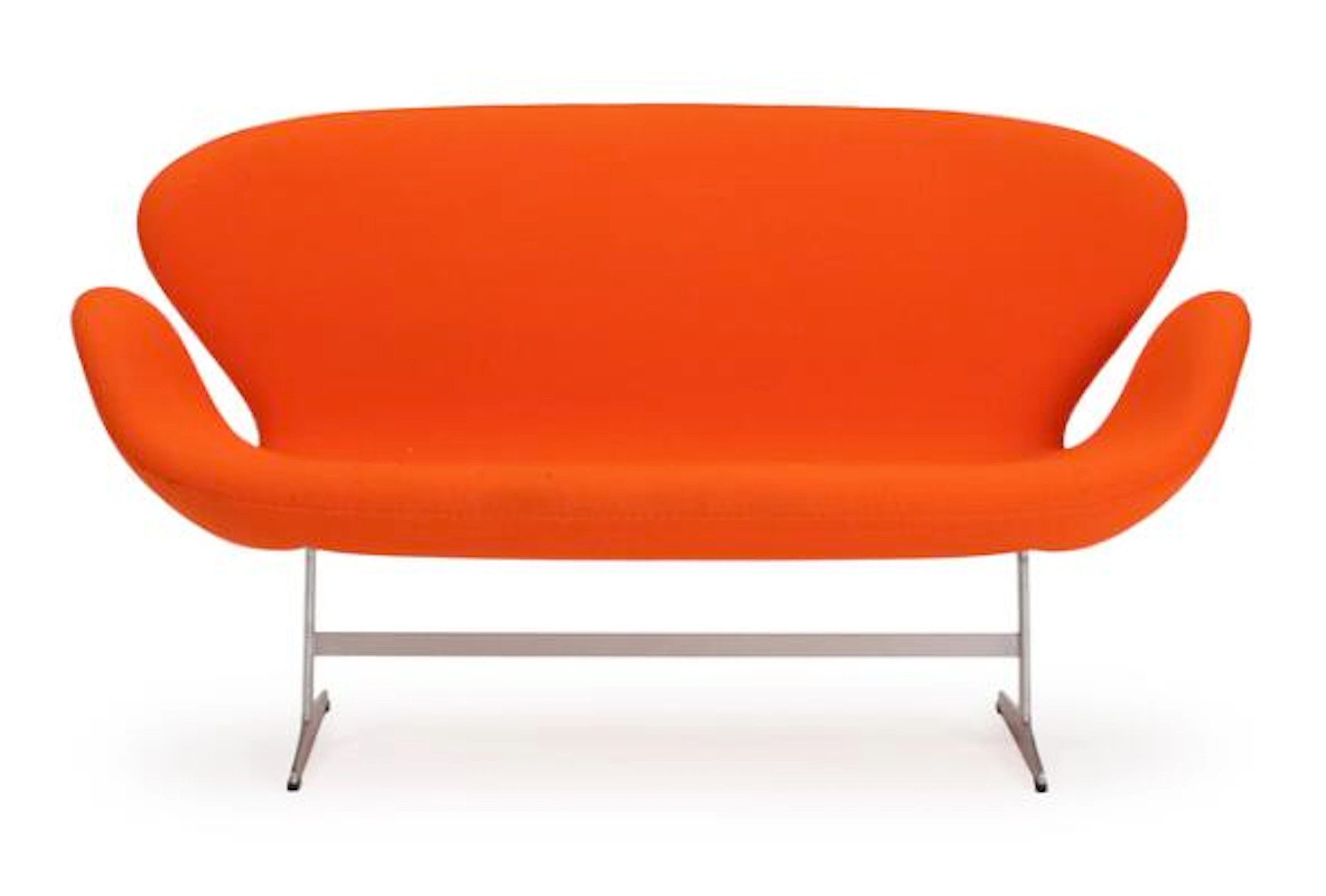Arne Jacobsen: "The Swan Sofa". Free-standing two-seater sofa with