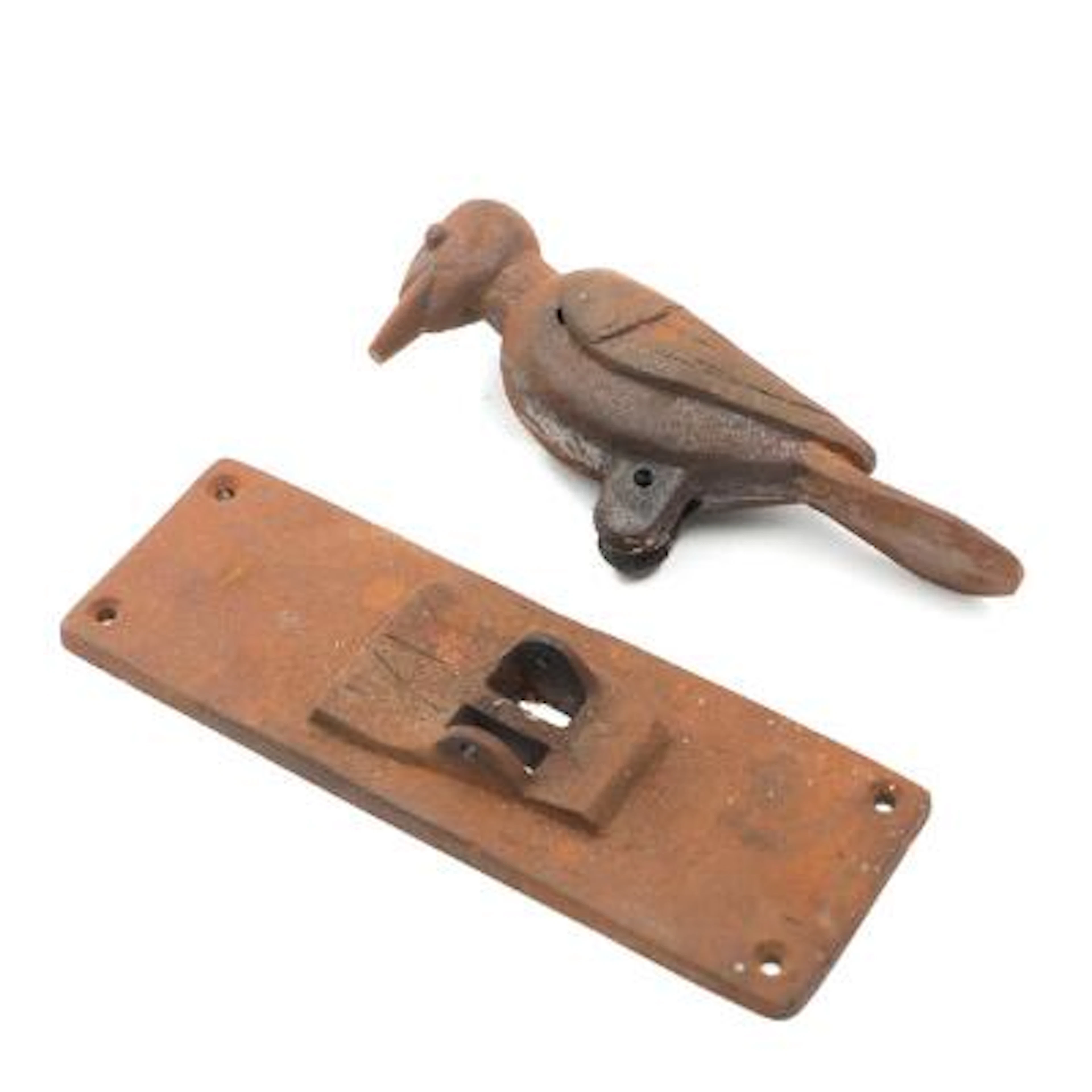 Gunnar Westman: "Spætten” (The Woodpecker). Patinated cast iron door