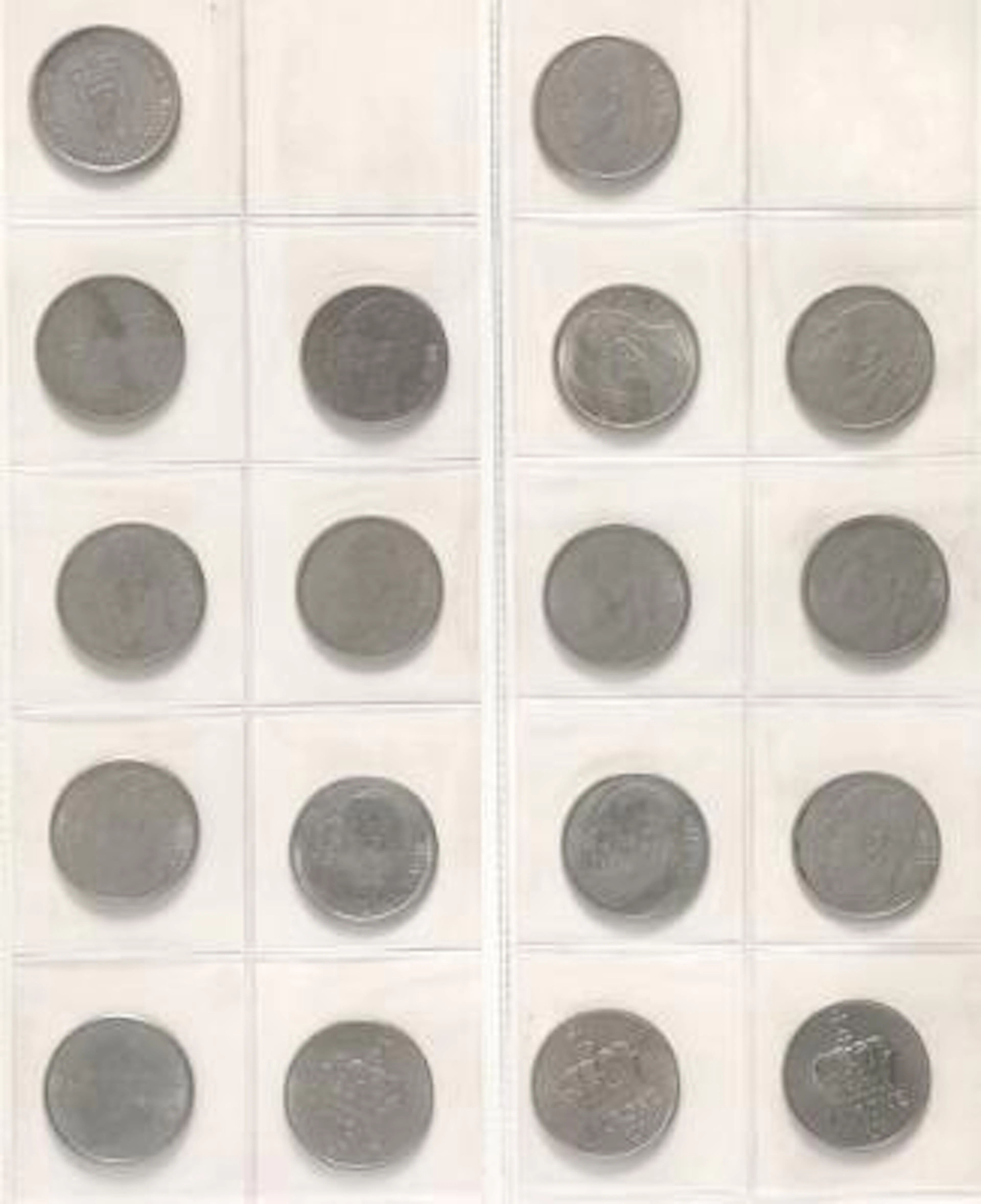 2 albums and box with coins from Denmark, Sweden and Norway incl.