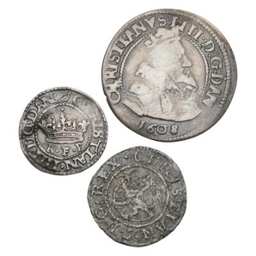 Denmark, Hans-Christian IX, collection of older coins including a