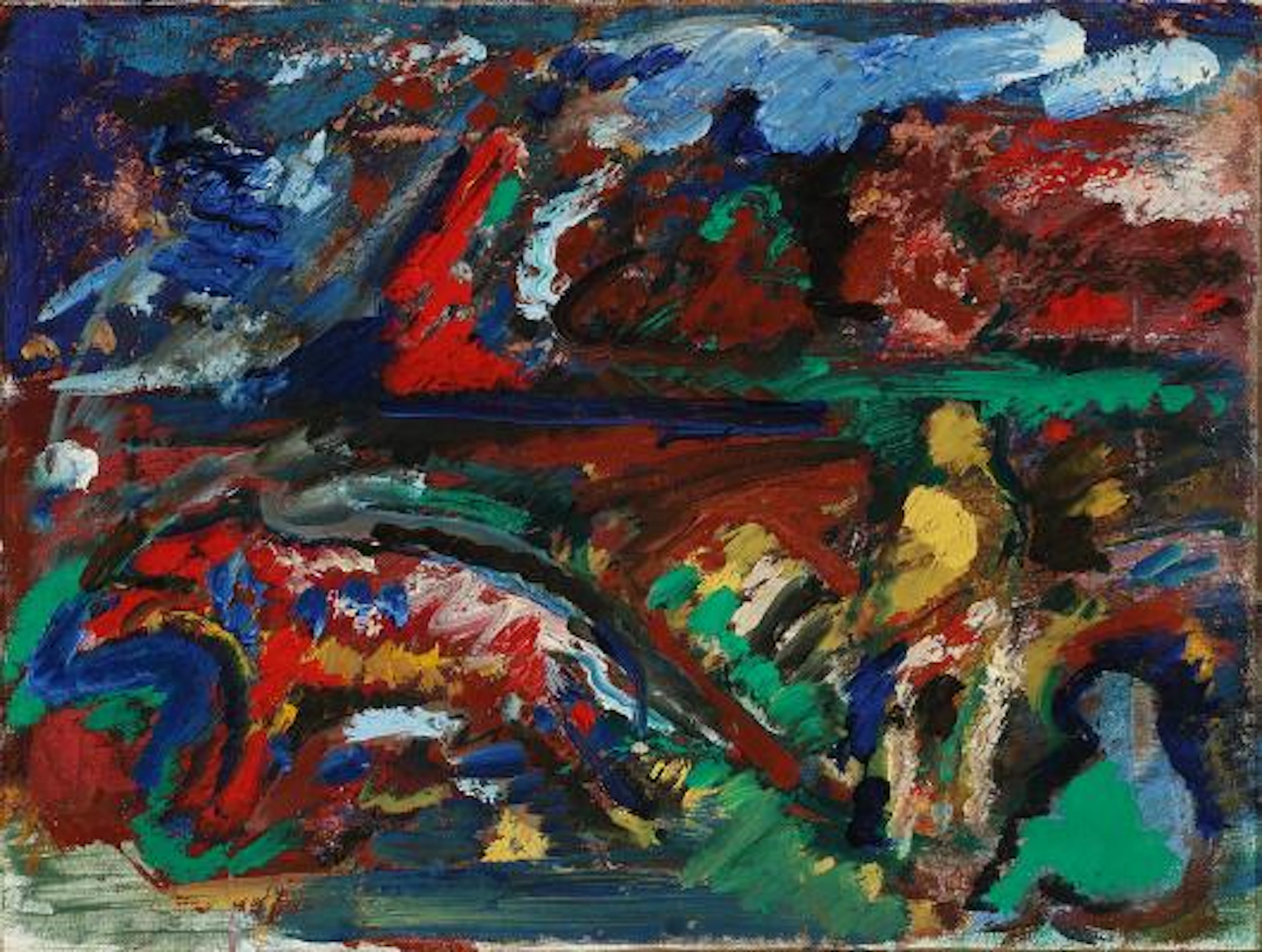 Jørgen Teik Hansen: "Ude ved Langelinje I", 1976. Signed, titled and