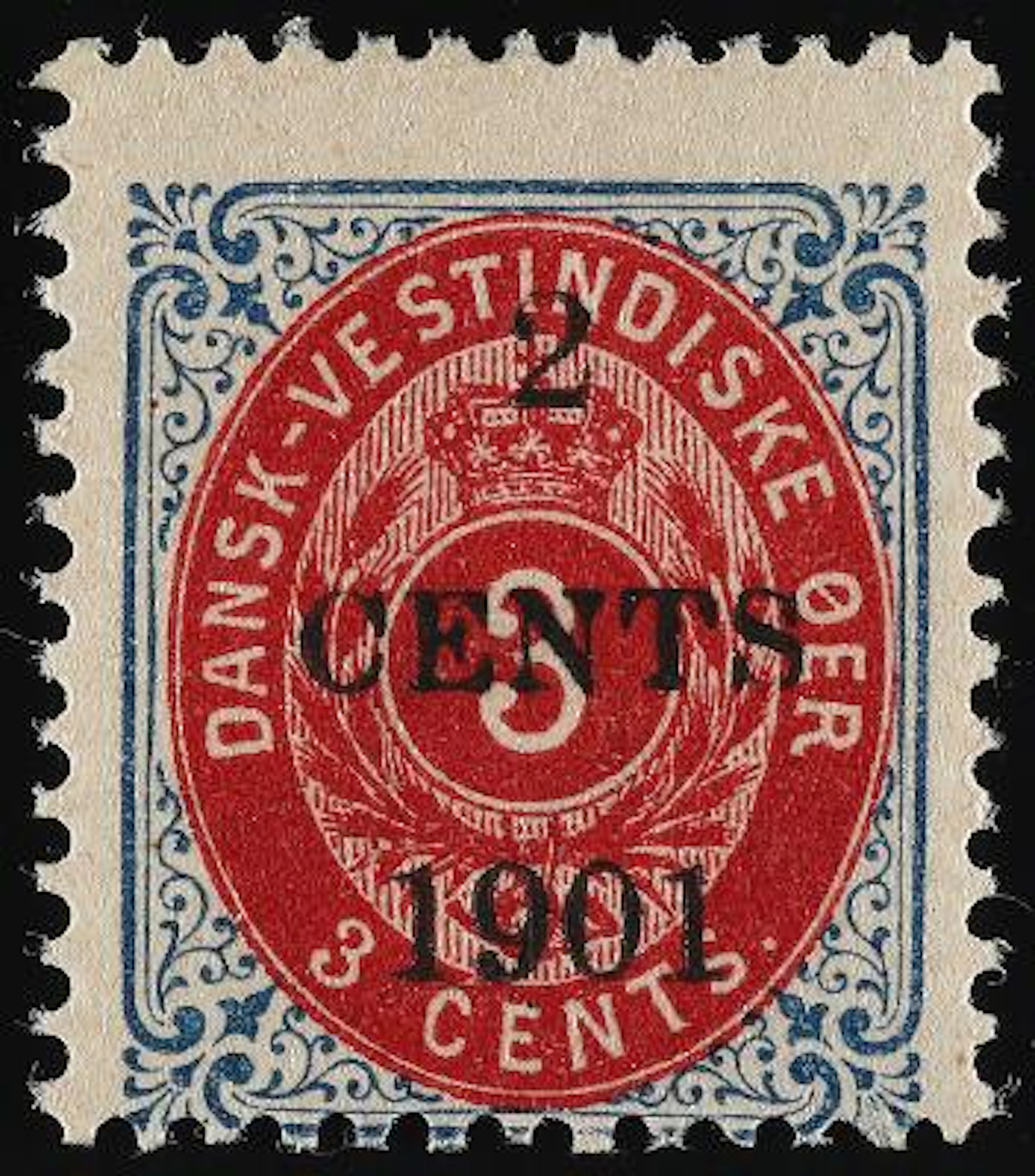1902. Local Overprint, 2/3 cents. Overprint "1901" (large figures).