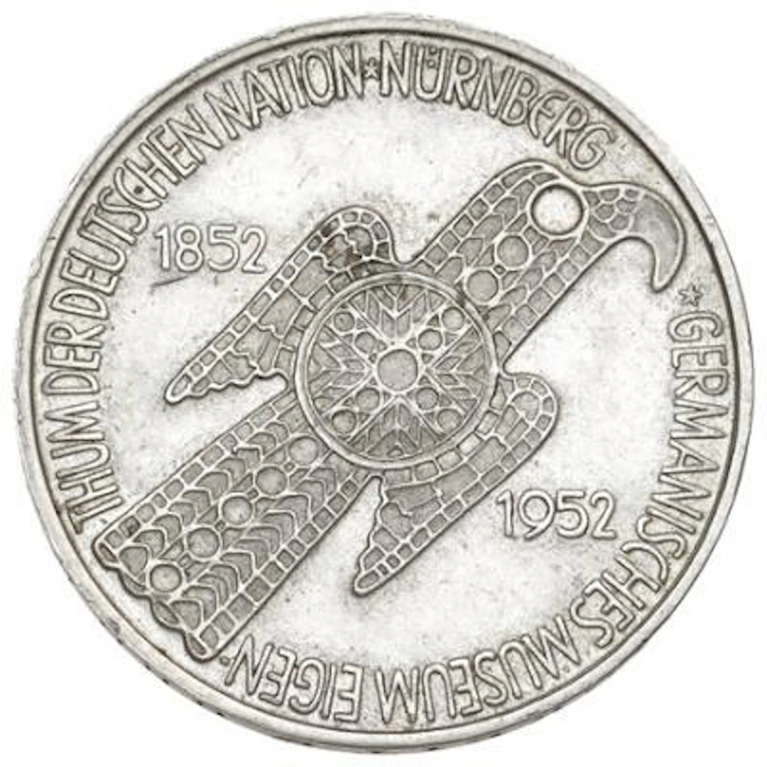 Germnahy, 5 Mark 1952 - Germanisches Museum, KM.113 – Bruun Rasmussen