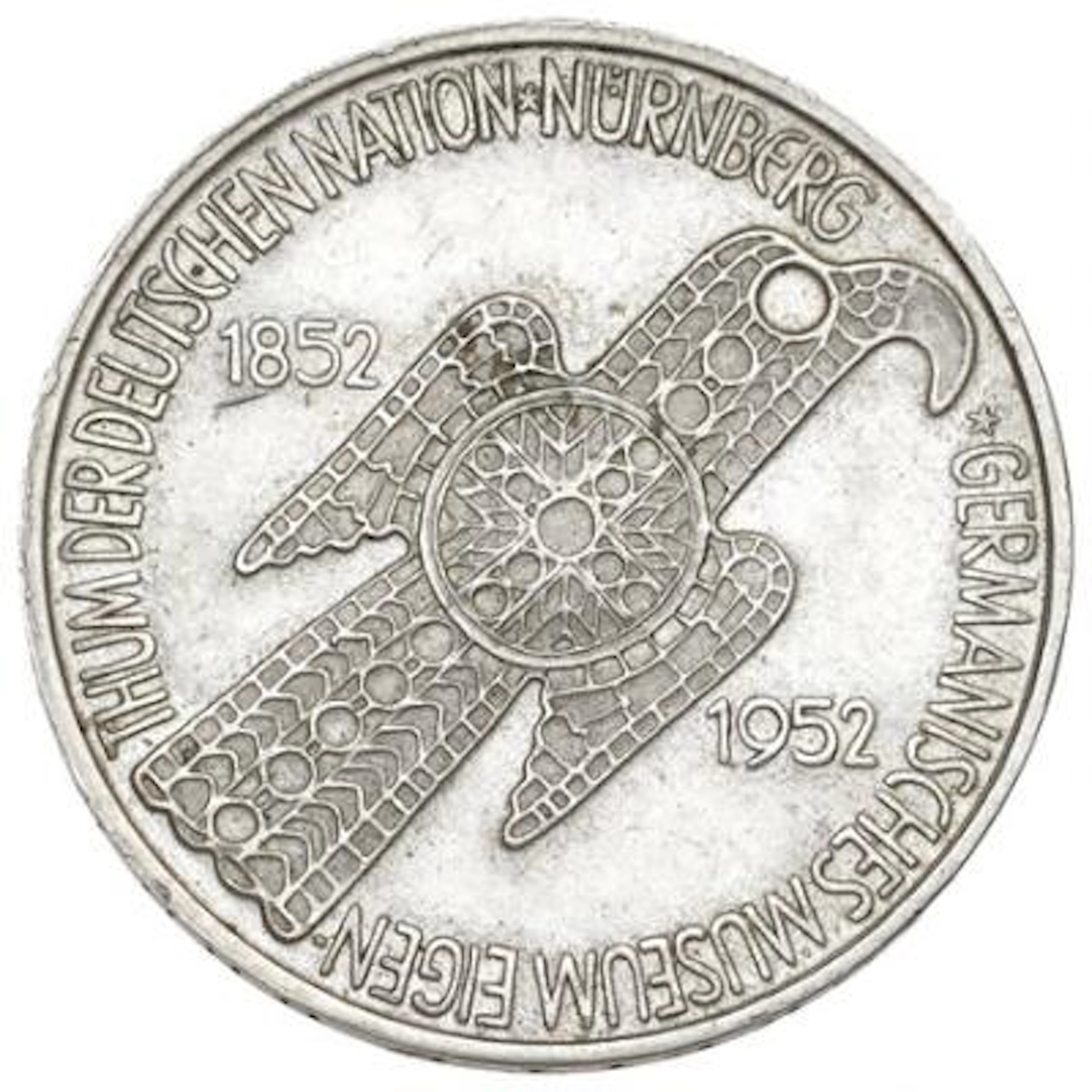Germnahy, 5 Mark 1952 - Germanisches Museum, KM.113 – Bruun Rasmussen