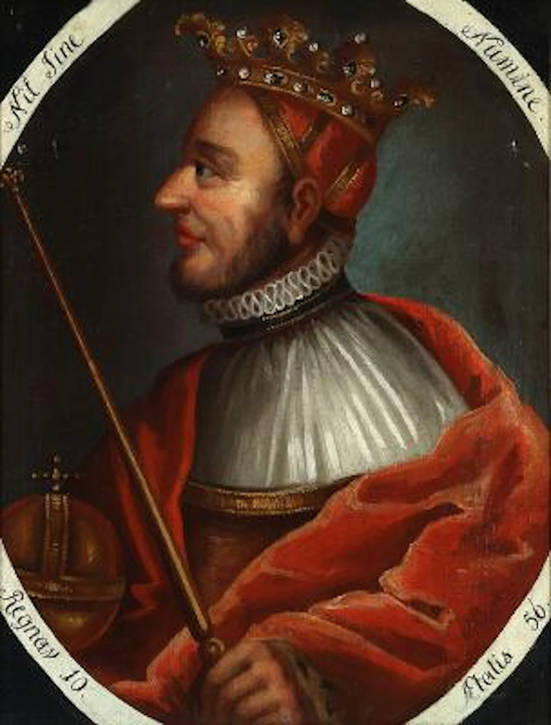 Danish painter, 18th century: King Frederick I (1471-1533). Unsigned.
