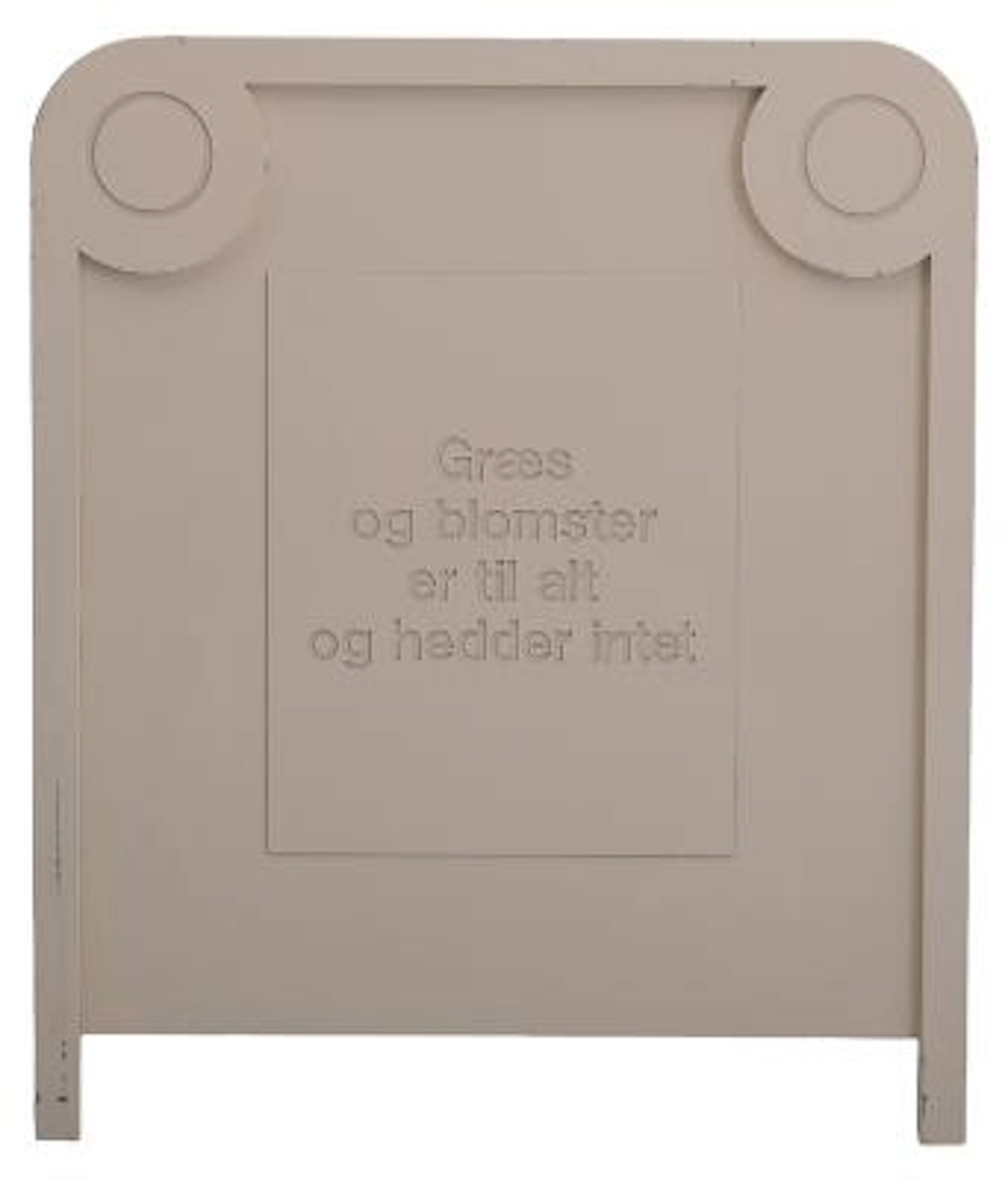 Ingvar Cronhammar: "Græs og blomster er til alt og hedder intet".
