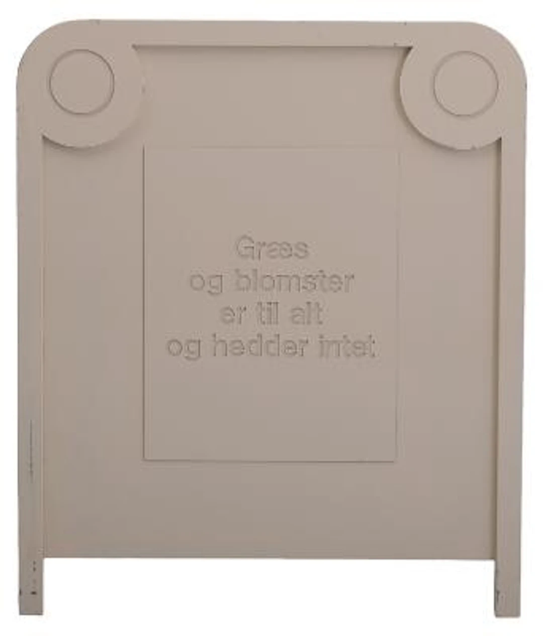 Ingvar Cronhammar: "Græs og blomster er til alt og hedder intet".