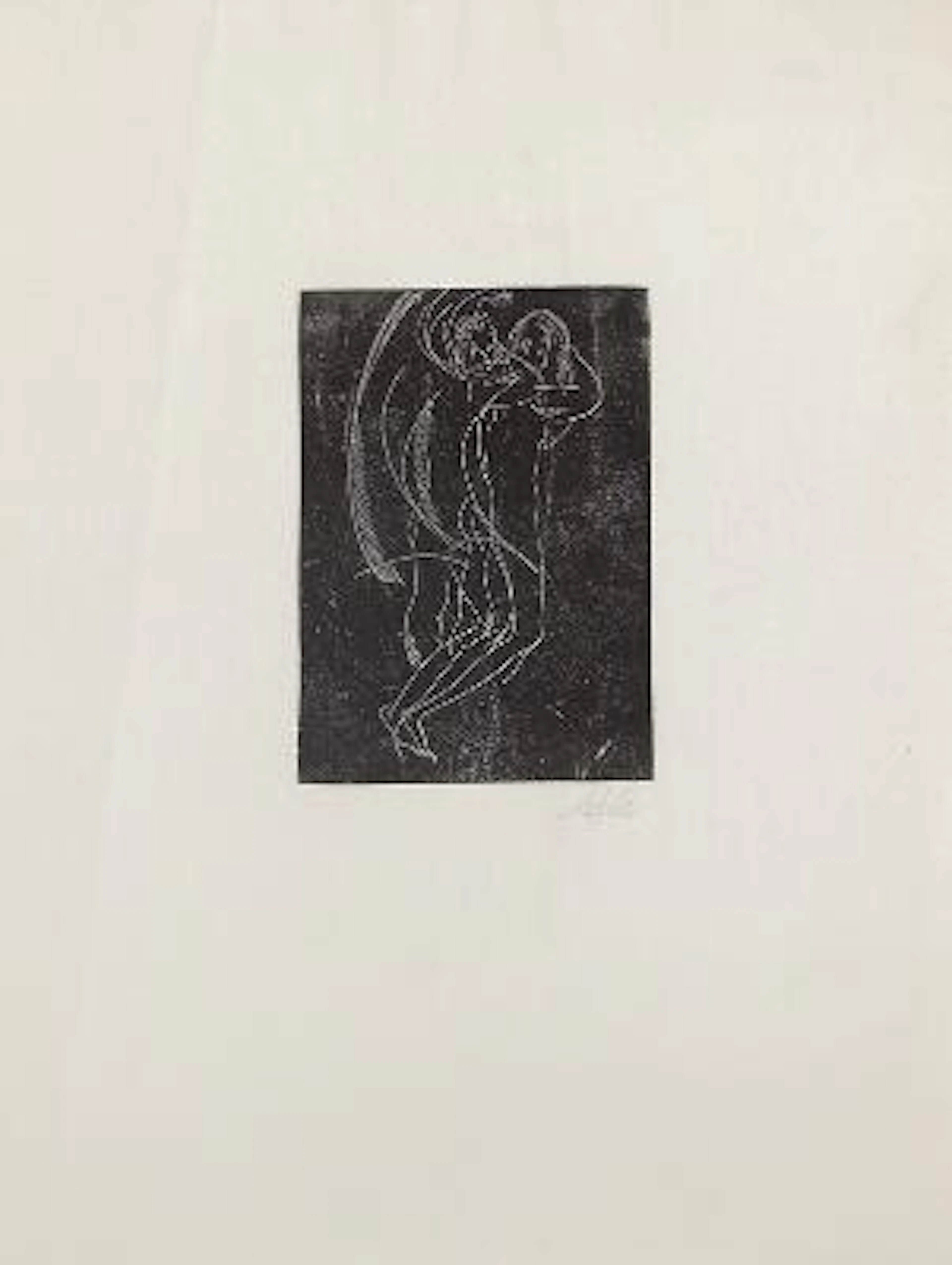 Axel Salto: Untitled. Signed A. Salto. Woodcut. Sheet size 24 x 18