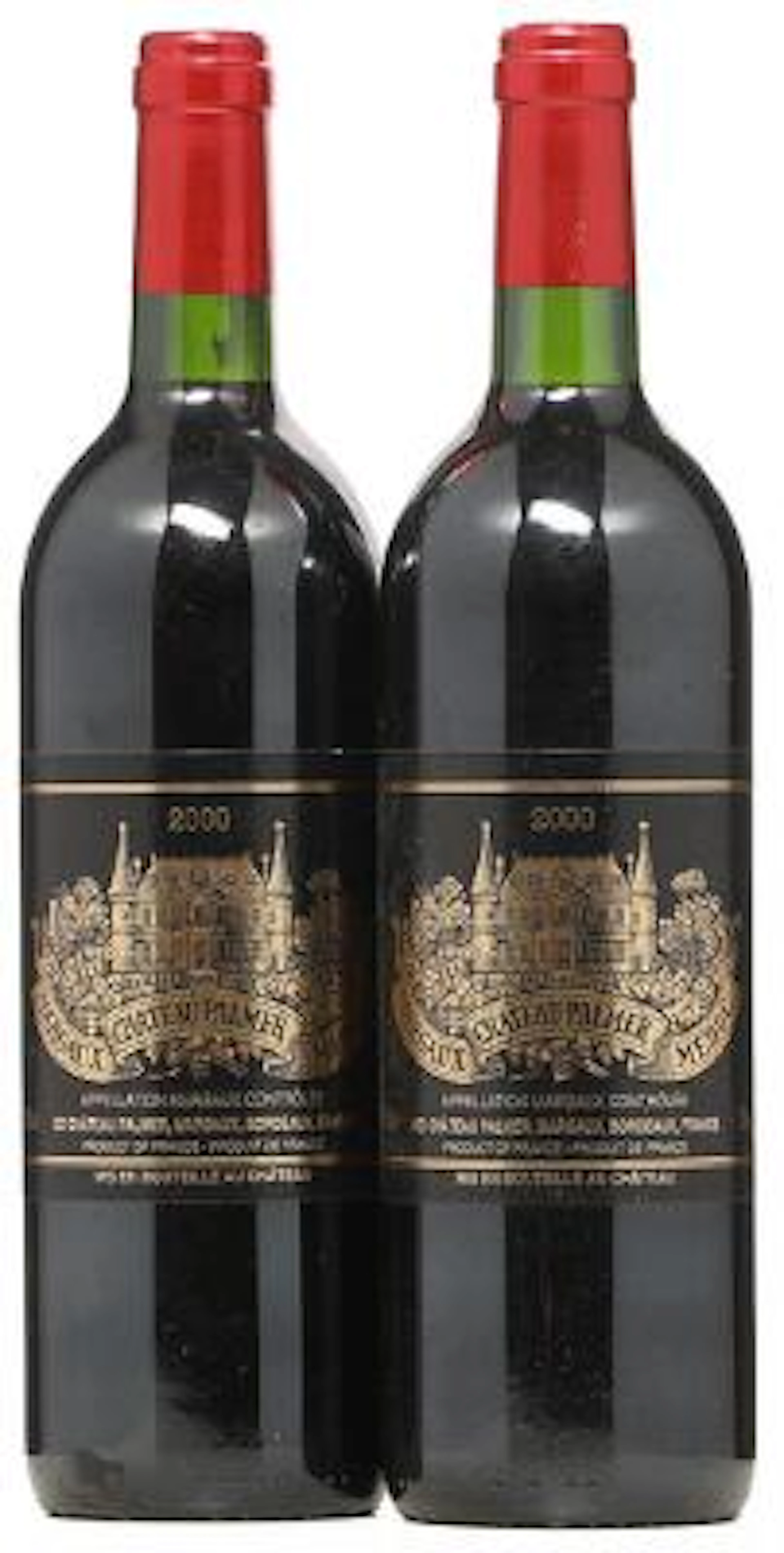 2 bts. Château Palmer, Cantenac - Margaux. 3. Cru Classé 2000 A-A/B