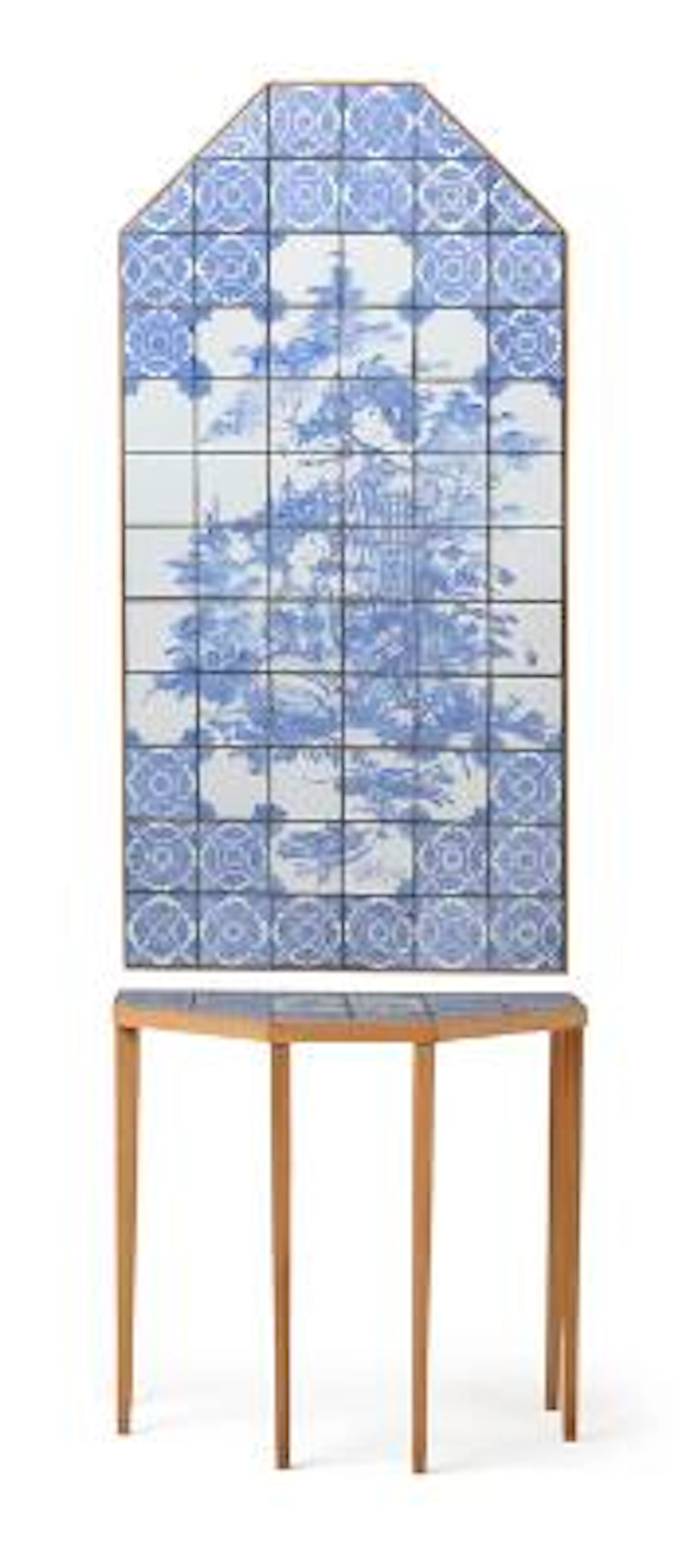 Bjørn Wiinblad: A hall furniture set comprising a console table and