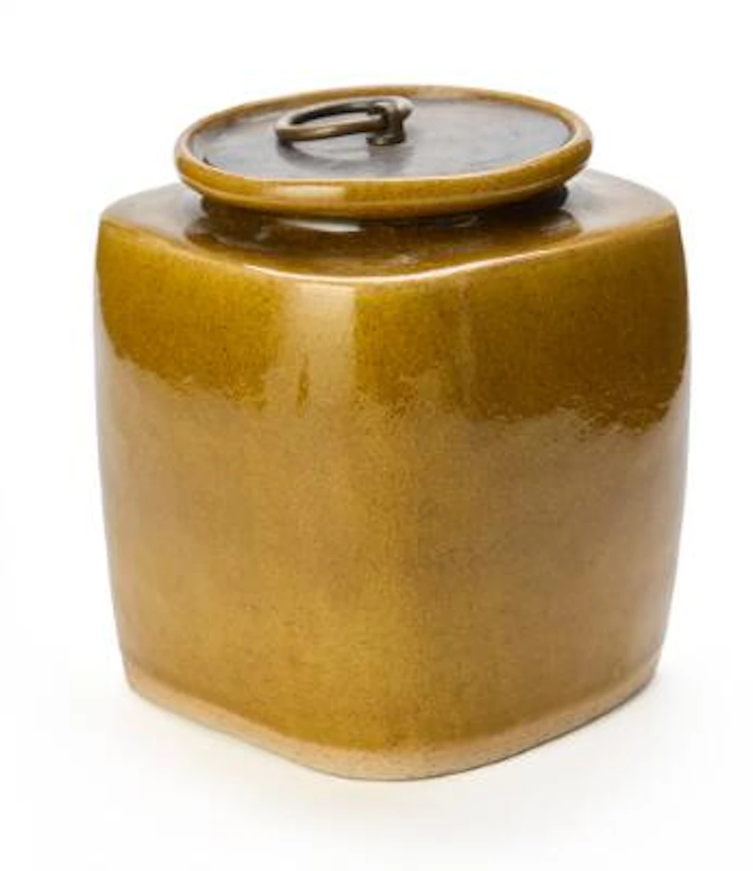 Christian Poulsen, Kay Fisker: A four-sided stoneware lidded jar