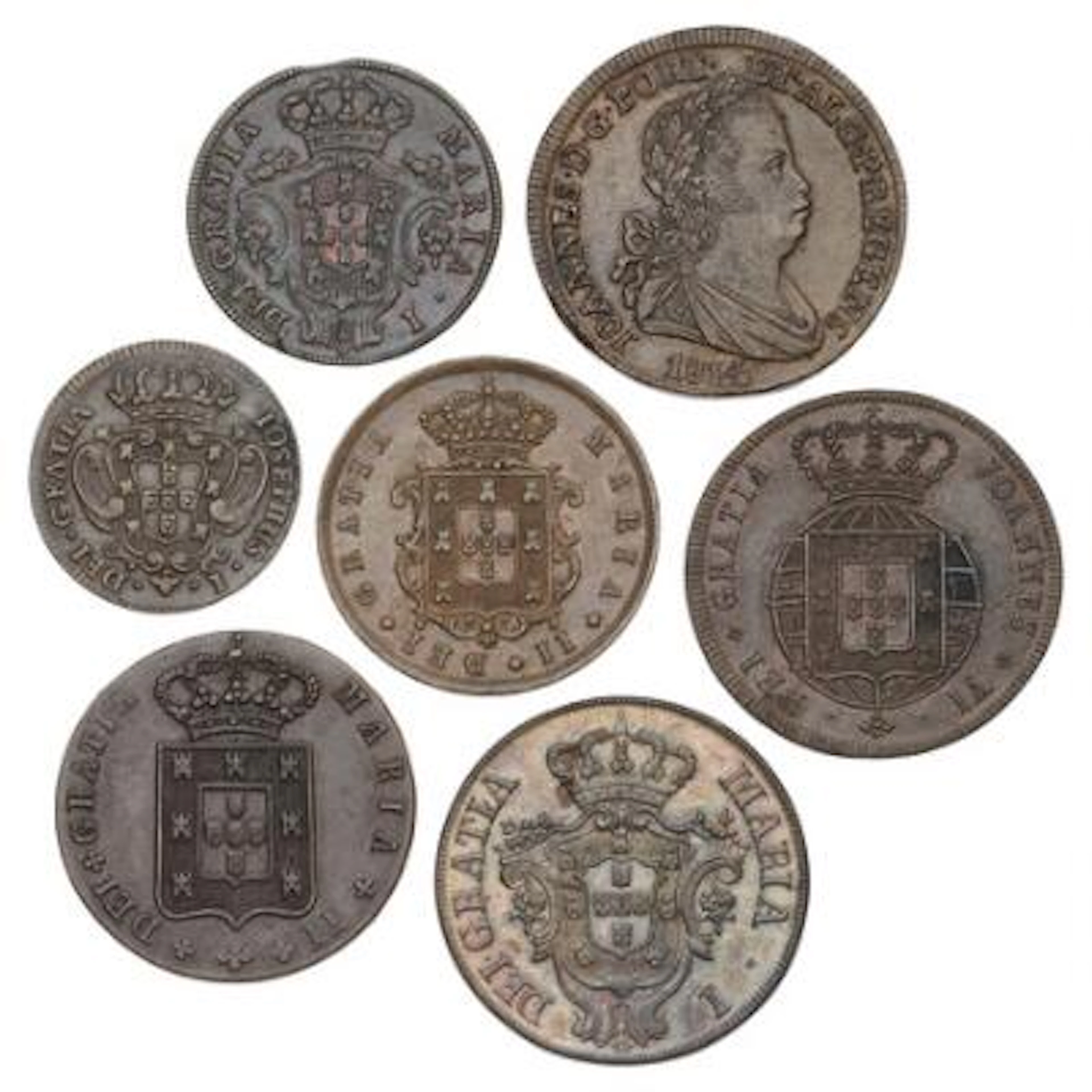Portugal, small collection of coins in nice condition, in total 7
