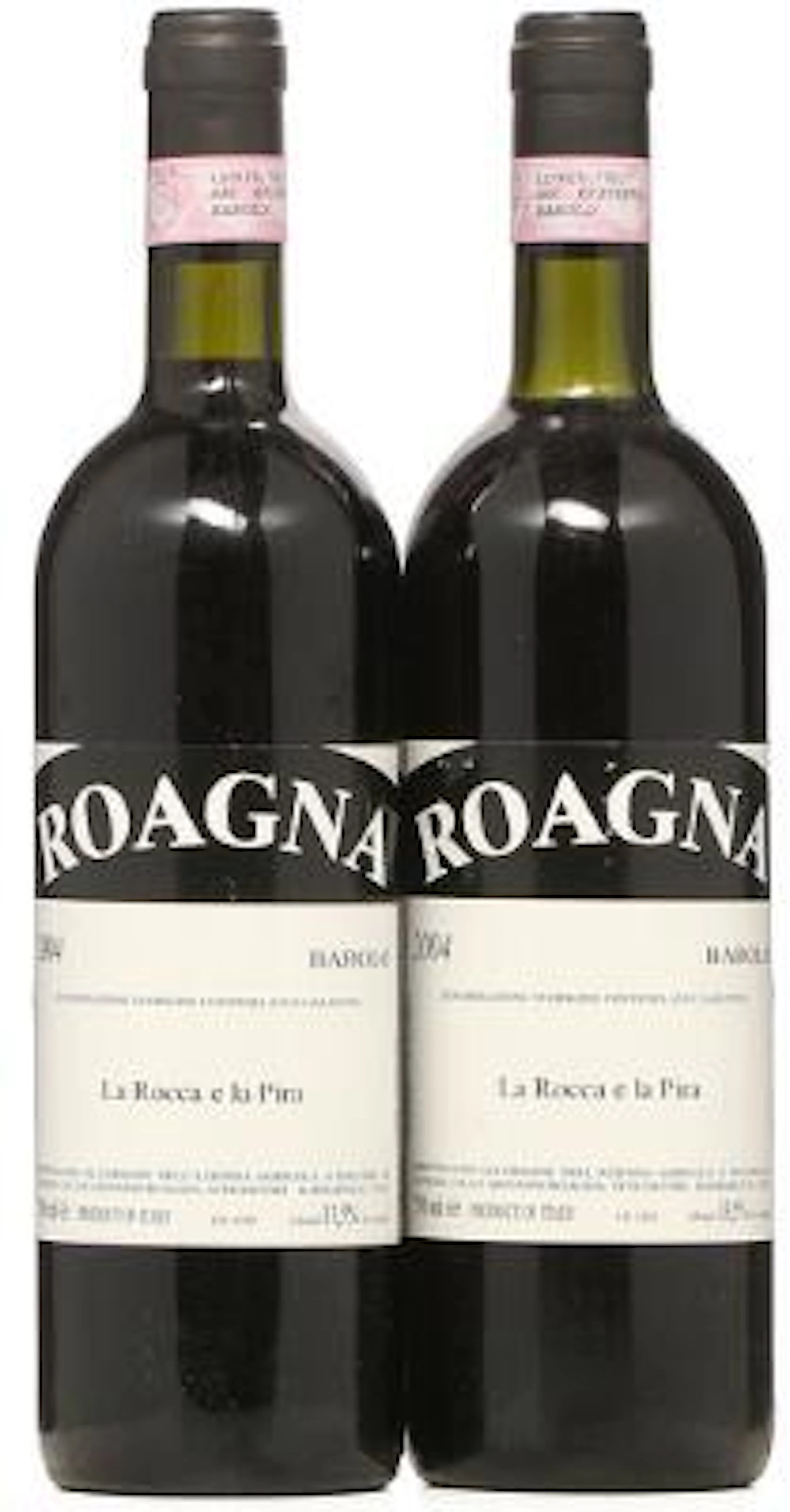 2 bts. Barolo "La Rocca e la Pira", Roagna 2004 A (hf/in). – Bruun