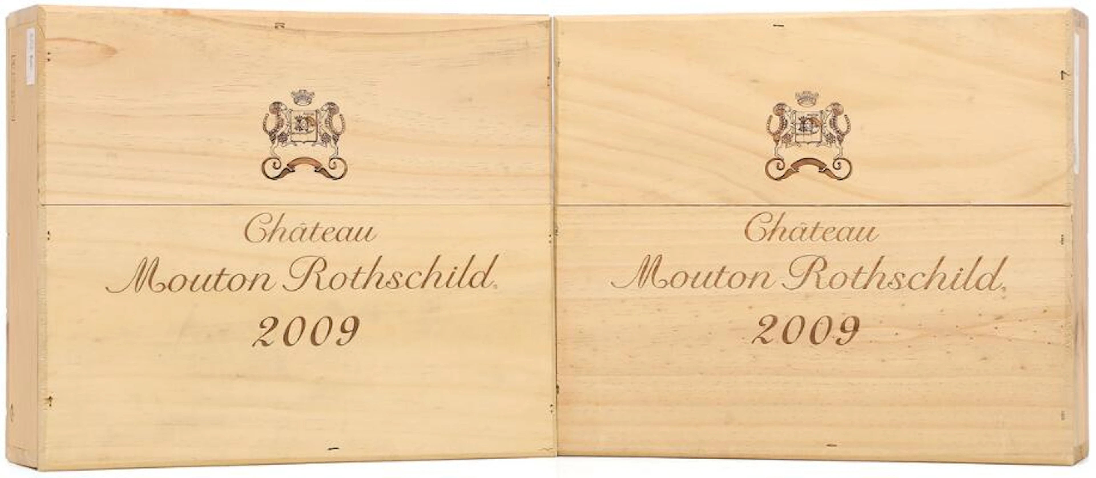 6 bts. Château Mouton Rothschild, Pauillac. 1. Cru Classé 2009 Owc.