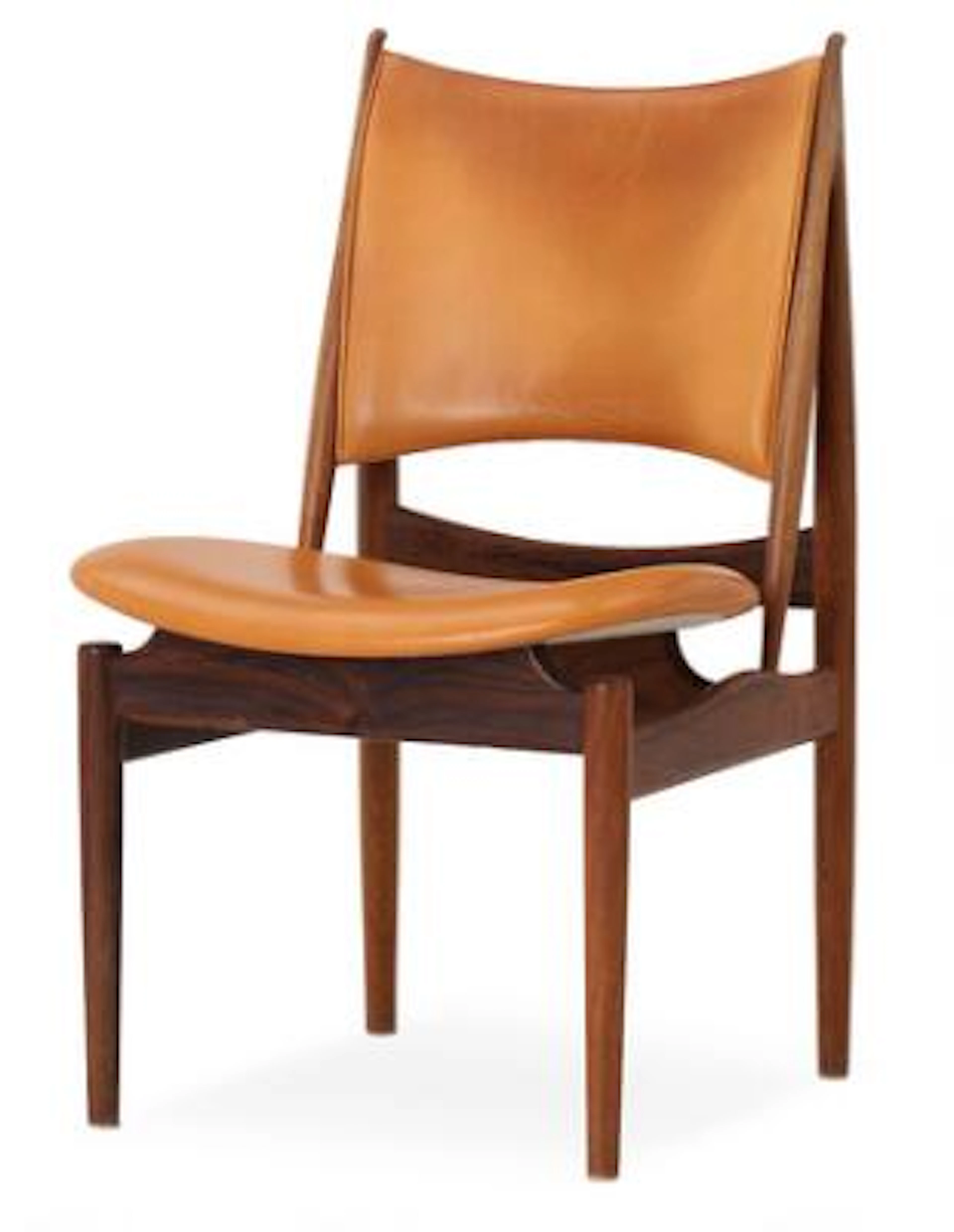 Finn Juhl: "The Egyptian Chair". A Brazilian rosewood chair. Seat