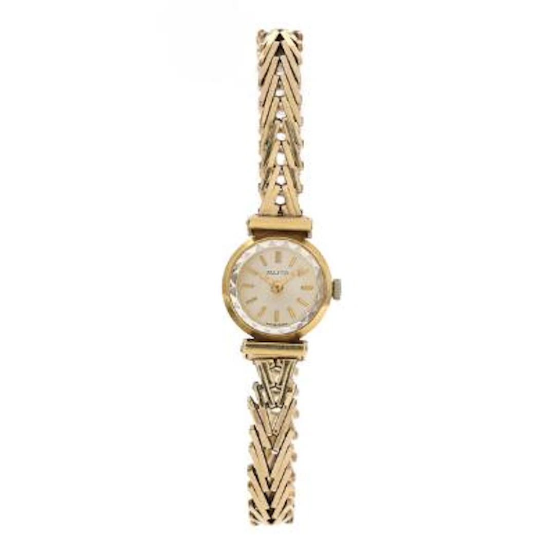 Blita: Wristwatch of 18k gold, ref. 139930. Mechanical movement with