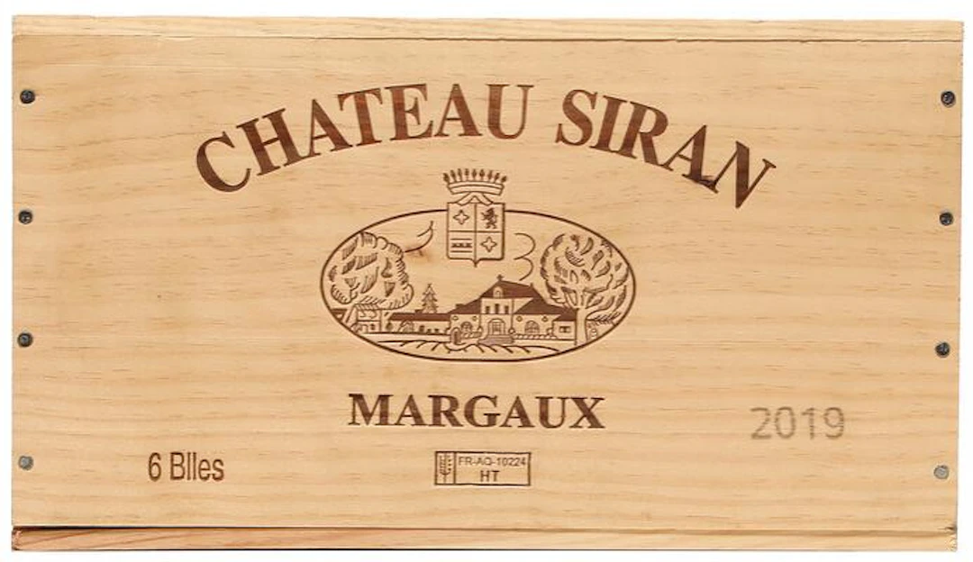 6 bts. Château Siran, Margaux 2019 A (hf/in). Owc. – Bruun Rasmussen