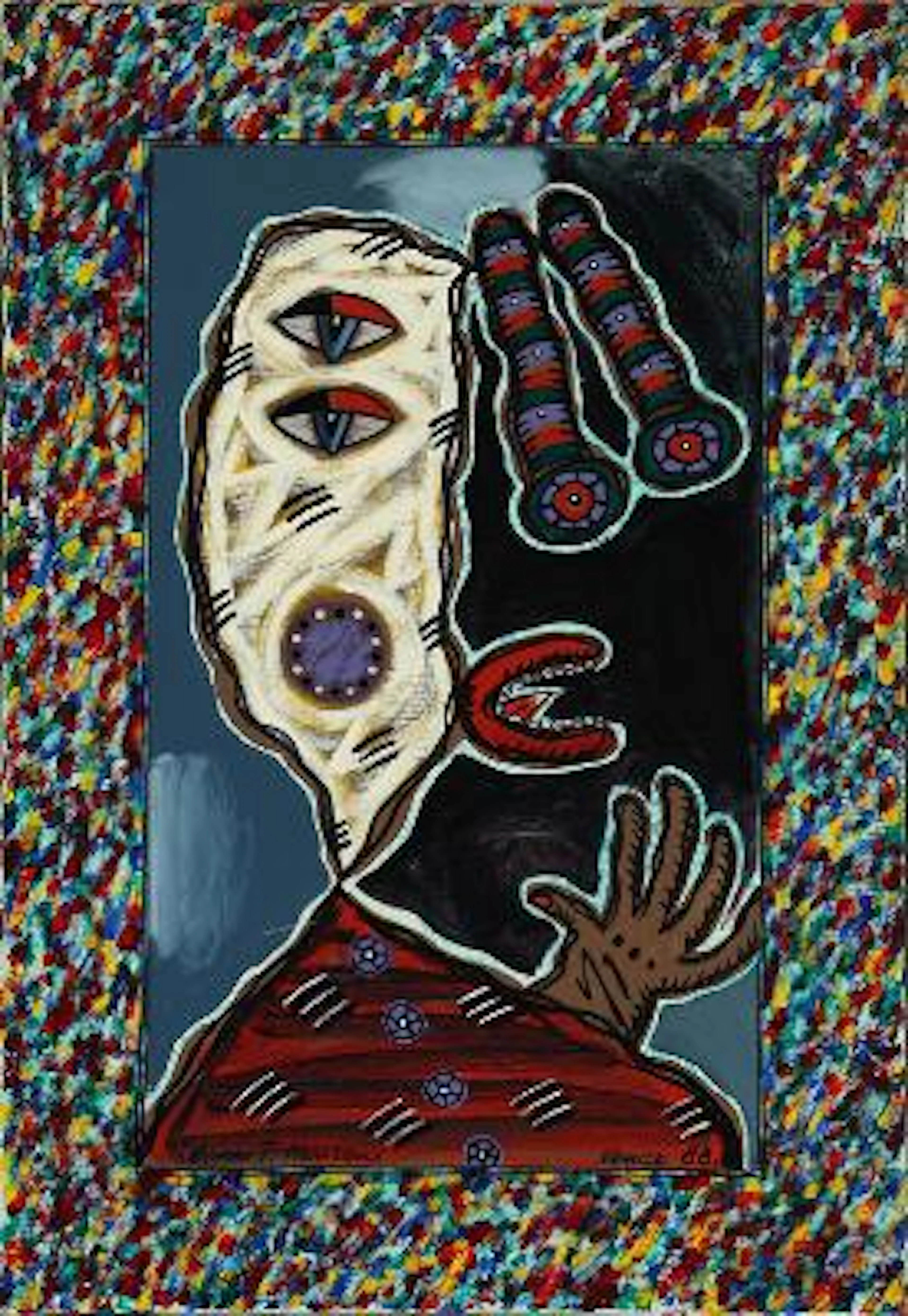 Bjørn T. Hansen: Untitled. Signed Bjørn T. Hansen, Vence, 88. Oil