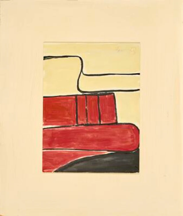 Günther Förg: Untitled, 2003. Signed Förg 03. Acrylic on wood, mounted