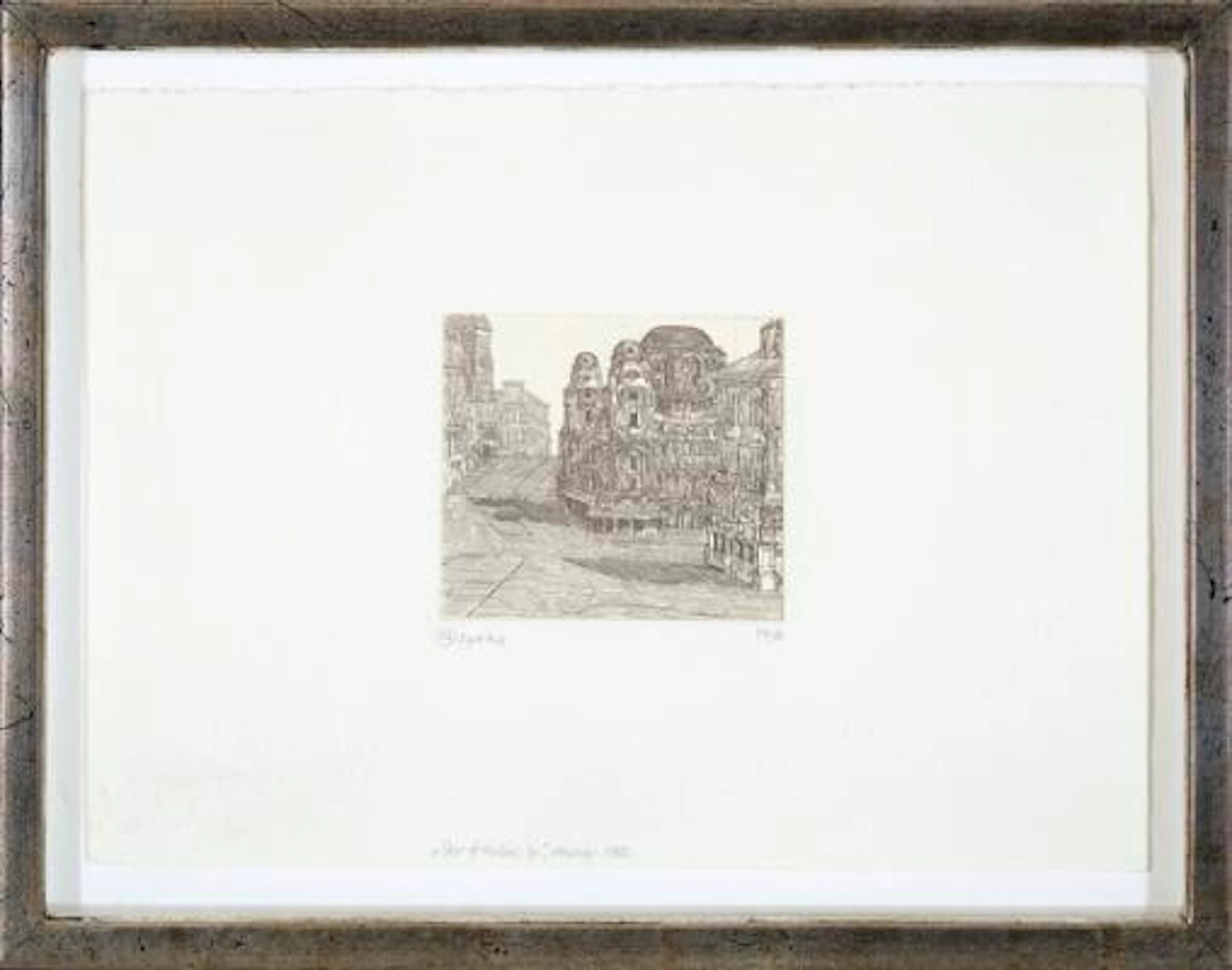 Palle Nielsen: "To kvinder". Signed PN 1990. Pen and ink. Sheet size