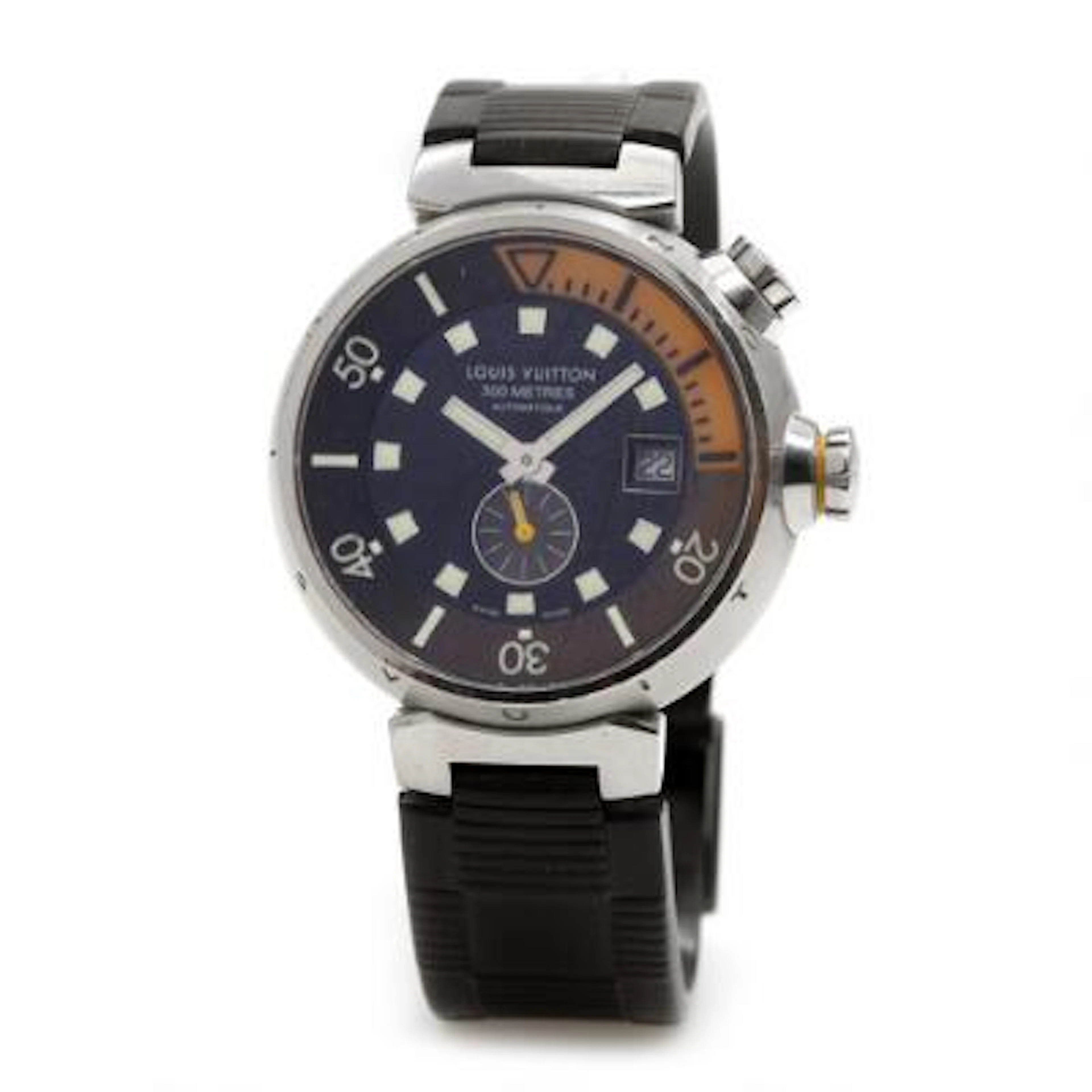 Louis Vuitton: Tambour diver of steel. Ref. 2895-2. Mechanical movement