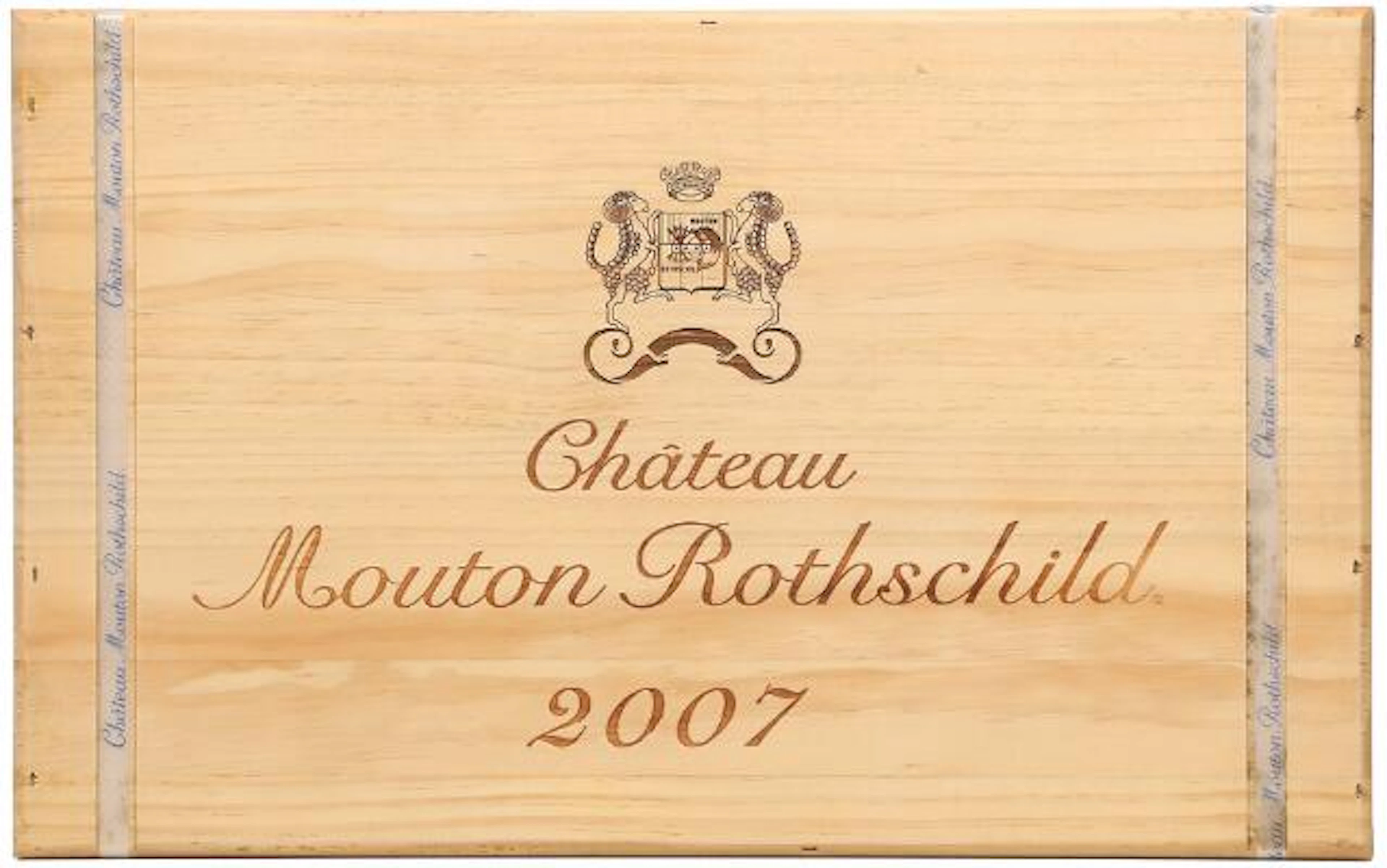 6 bts. Château Mouton Rothschild, Pauillac. 1. Cru Classé 2007 Owc.