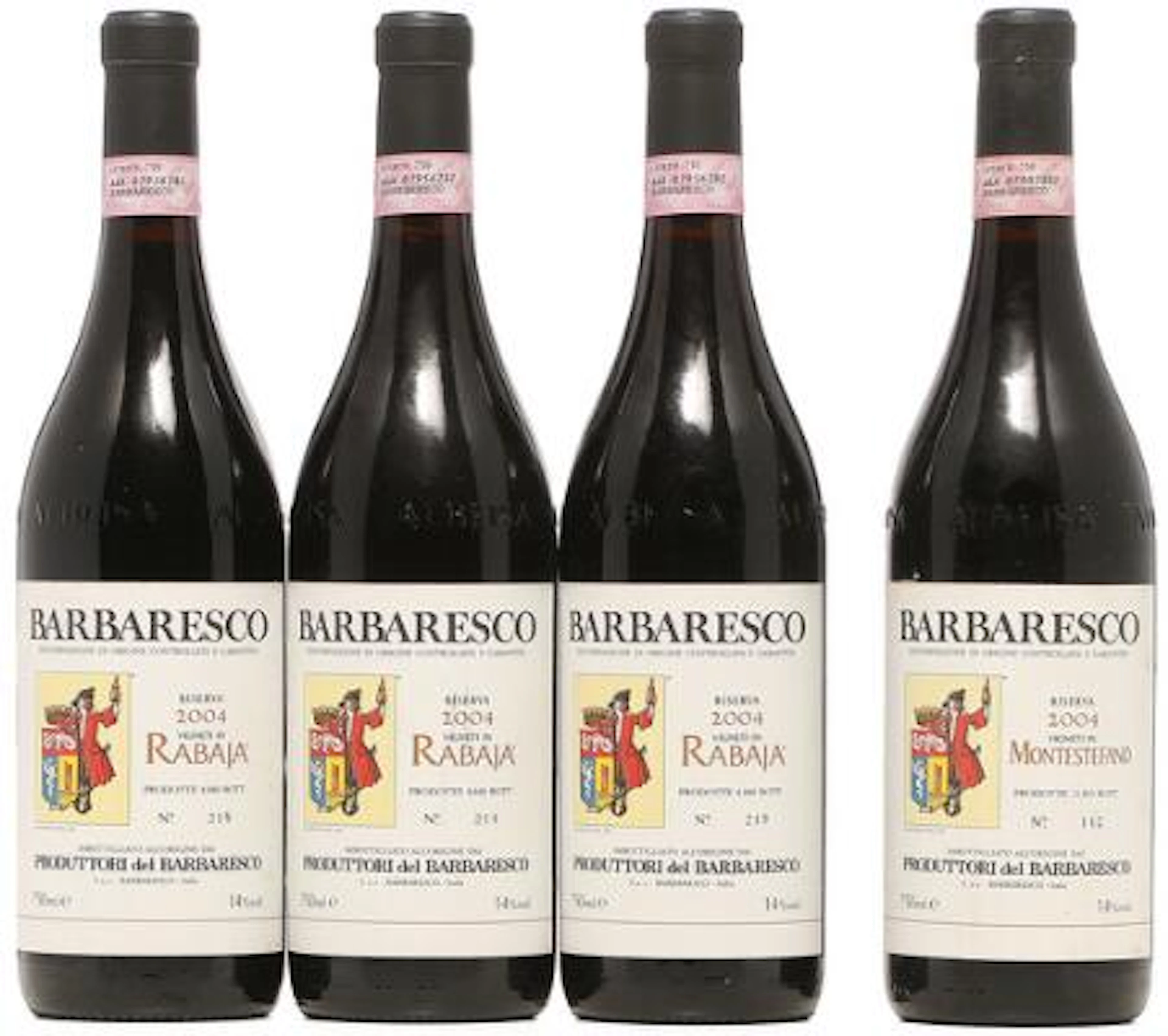 3 bts. Barbaresco Riserva, "Rabaja", Produttori del Barbaresco 2004