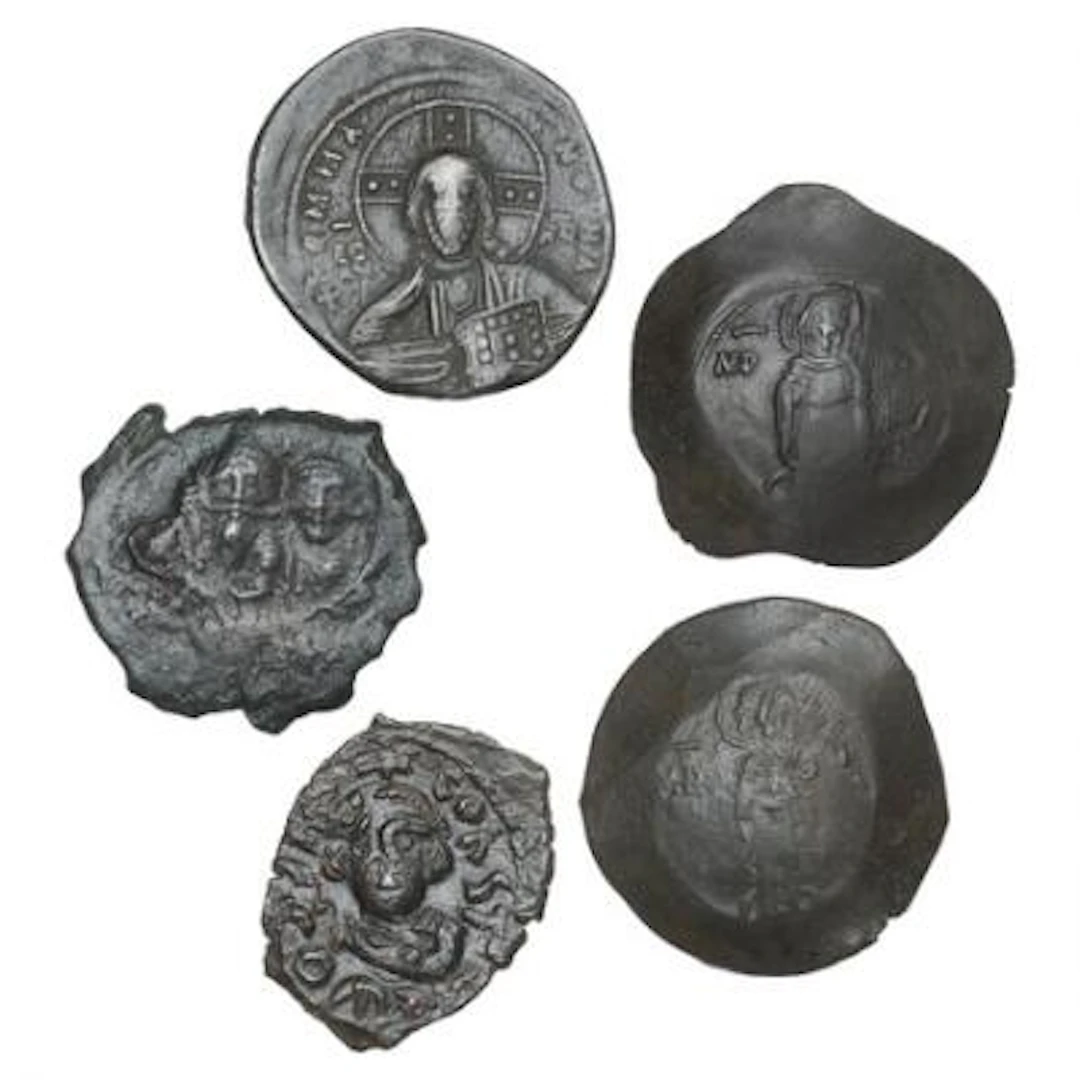 Byzantium, collection of 5 pcs different copper coins – Bruun Rasmussen
