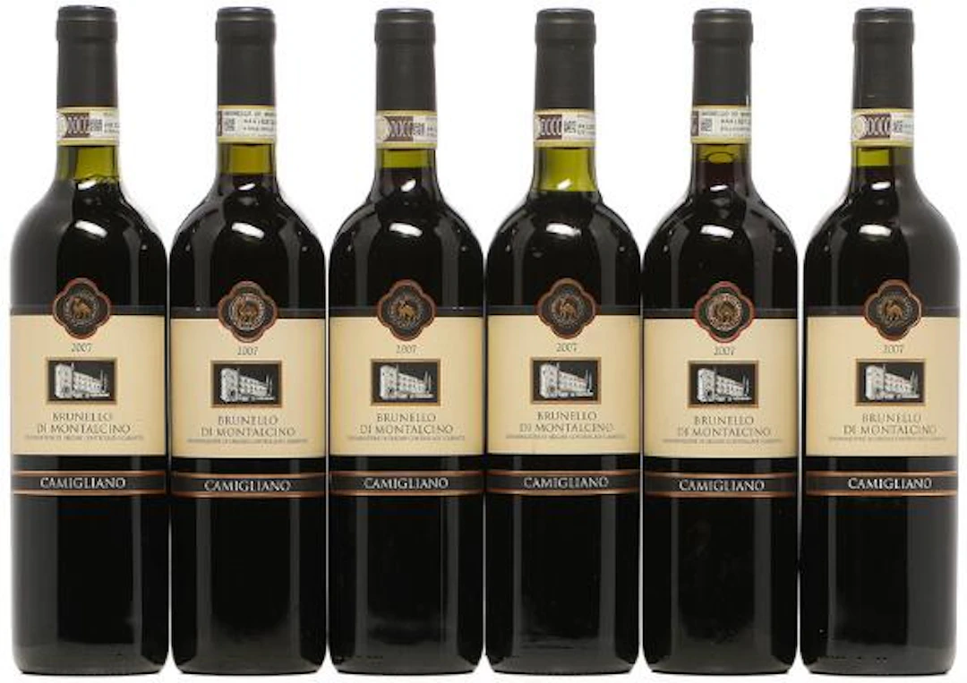 6 bts. Brunello di Montalcino, Castello di Camigliano 2007 A (hf/in).
