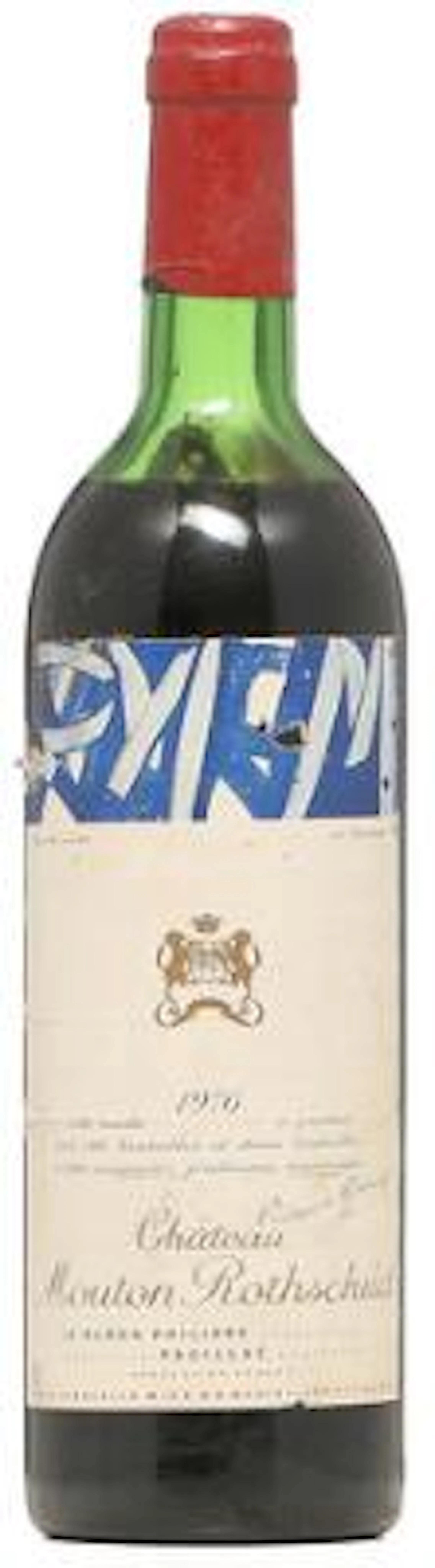 1 bt. Château Mouton Rothschild, Pauillac. 1. Cru Classé 1976 C (ms).