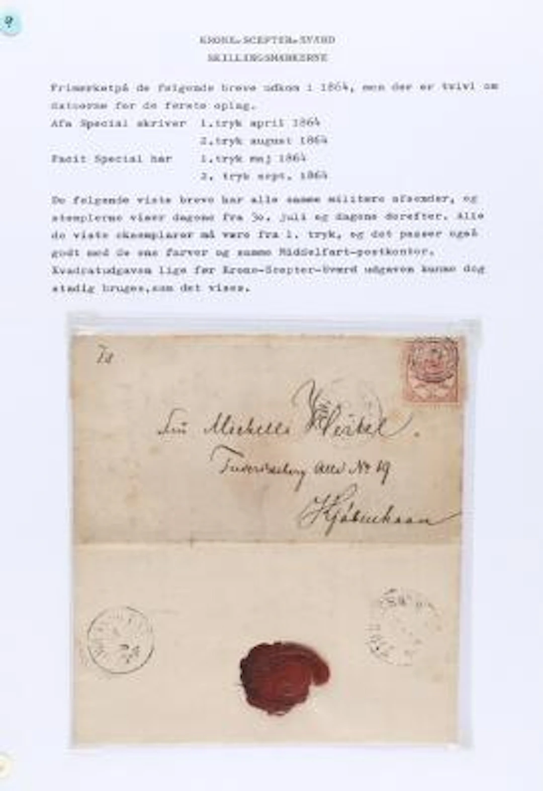 1864. Interesting coll. covers and their contents, mostly from and