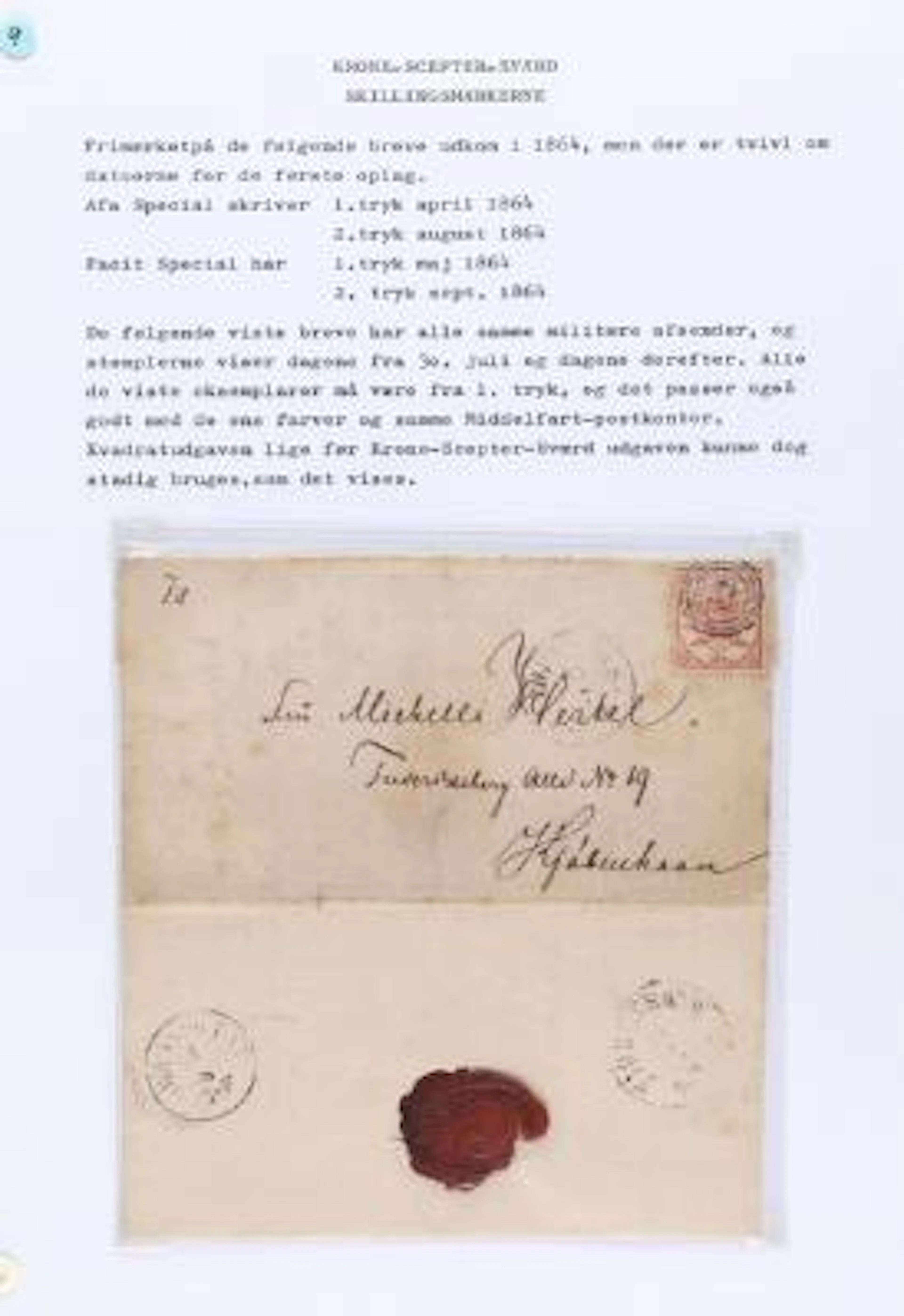1864. Interesting coll. covers and their contents, mostly from and