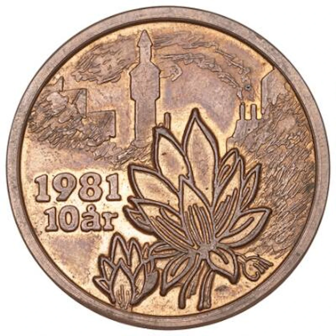 Freetown of Christiania, 10 years 1981, copper, Sieg 3.1 – Bruun Rasmussen
