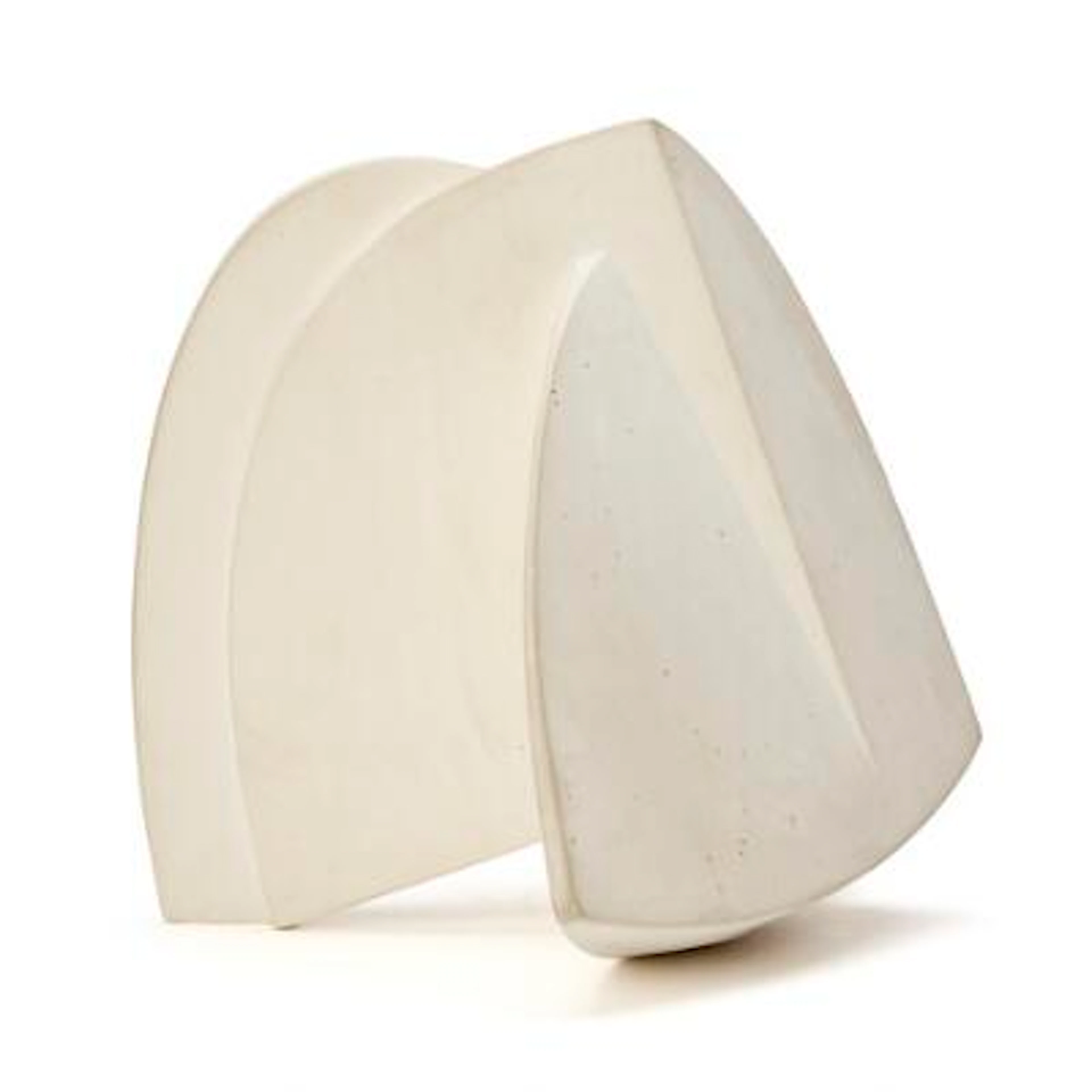 Barbara K. Shanklin: Abstract figure. Unsigned. White cast stone.