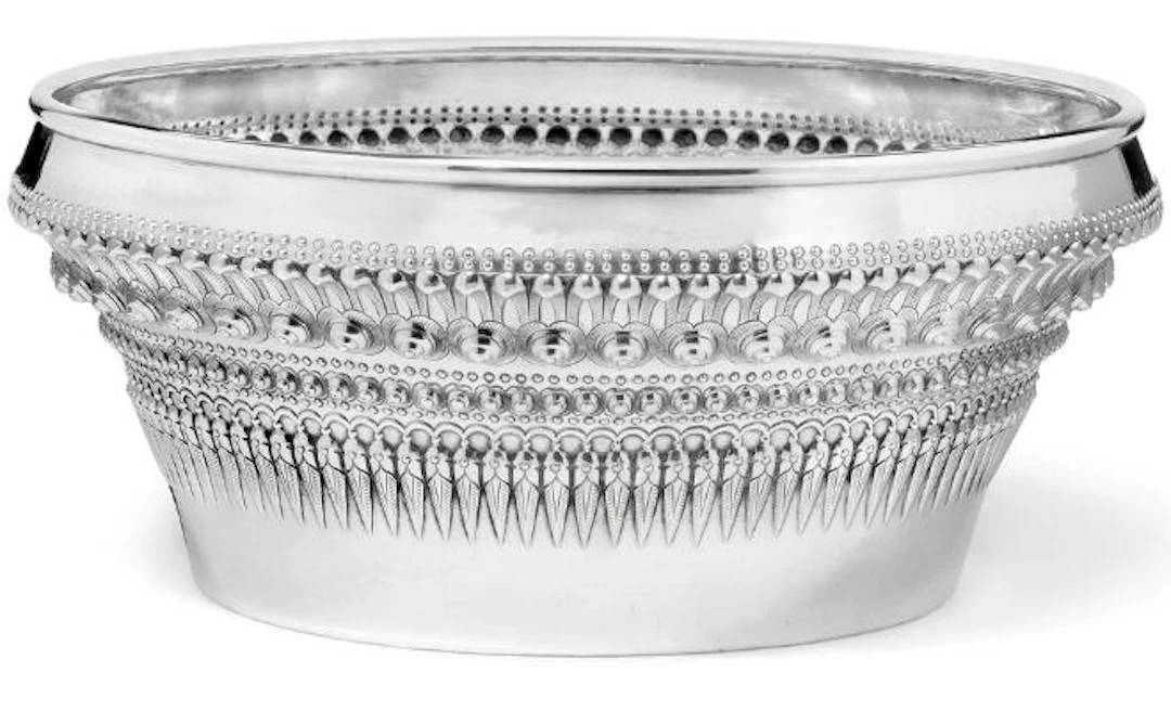 A. Michelsen: A Danish Siamese style silver bowl. Copenhagen 1914.