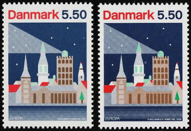 2009. 5,50 kr. with variety "Smaller text at bottom". Not reg. in