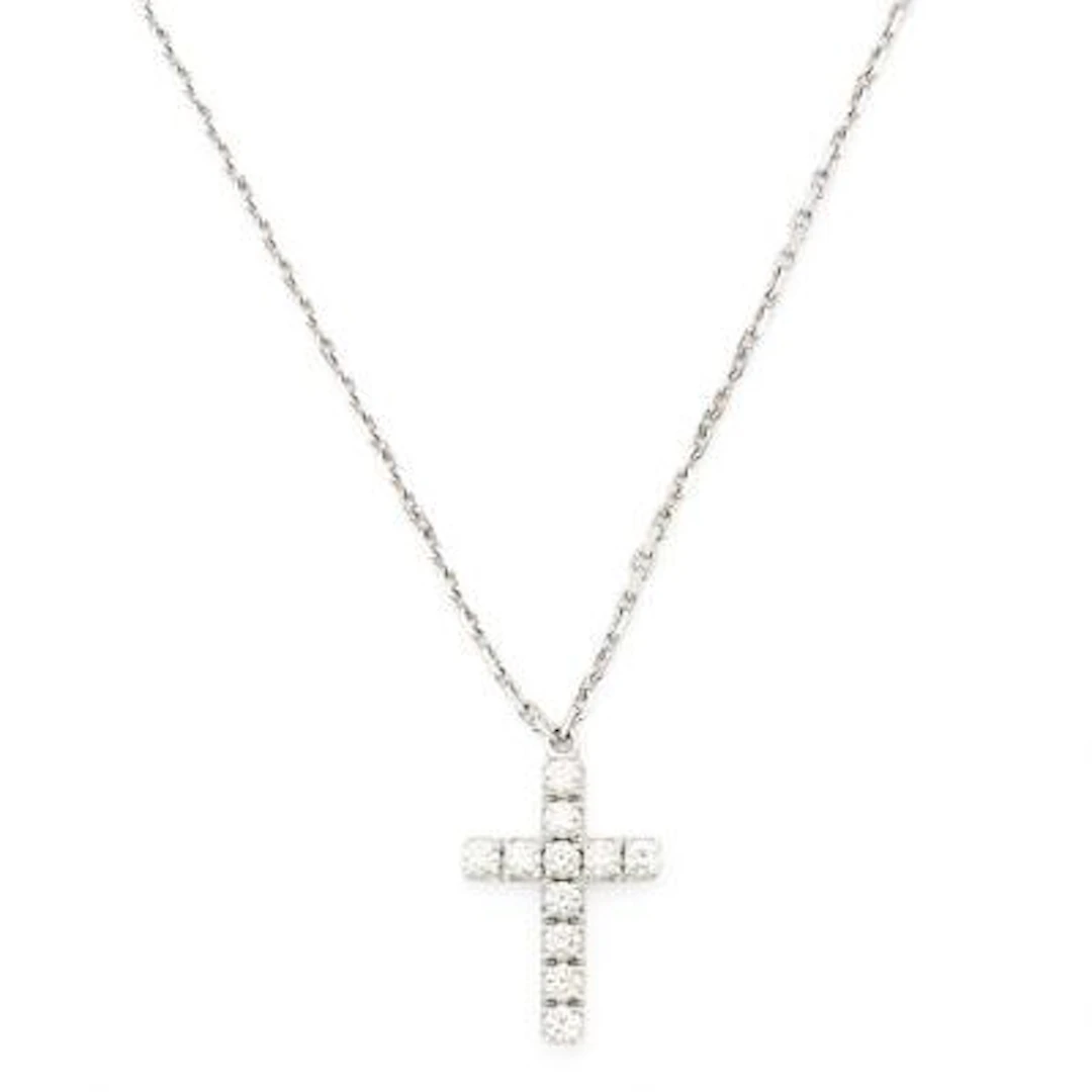 Cartier: A "Symbols" necklace with a diamond pendant in the shape