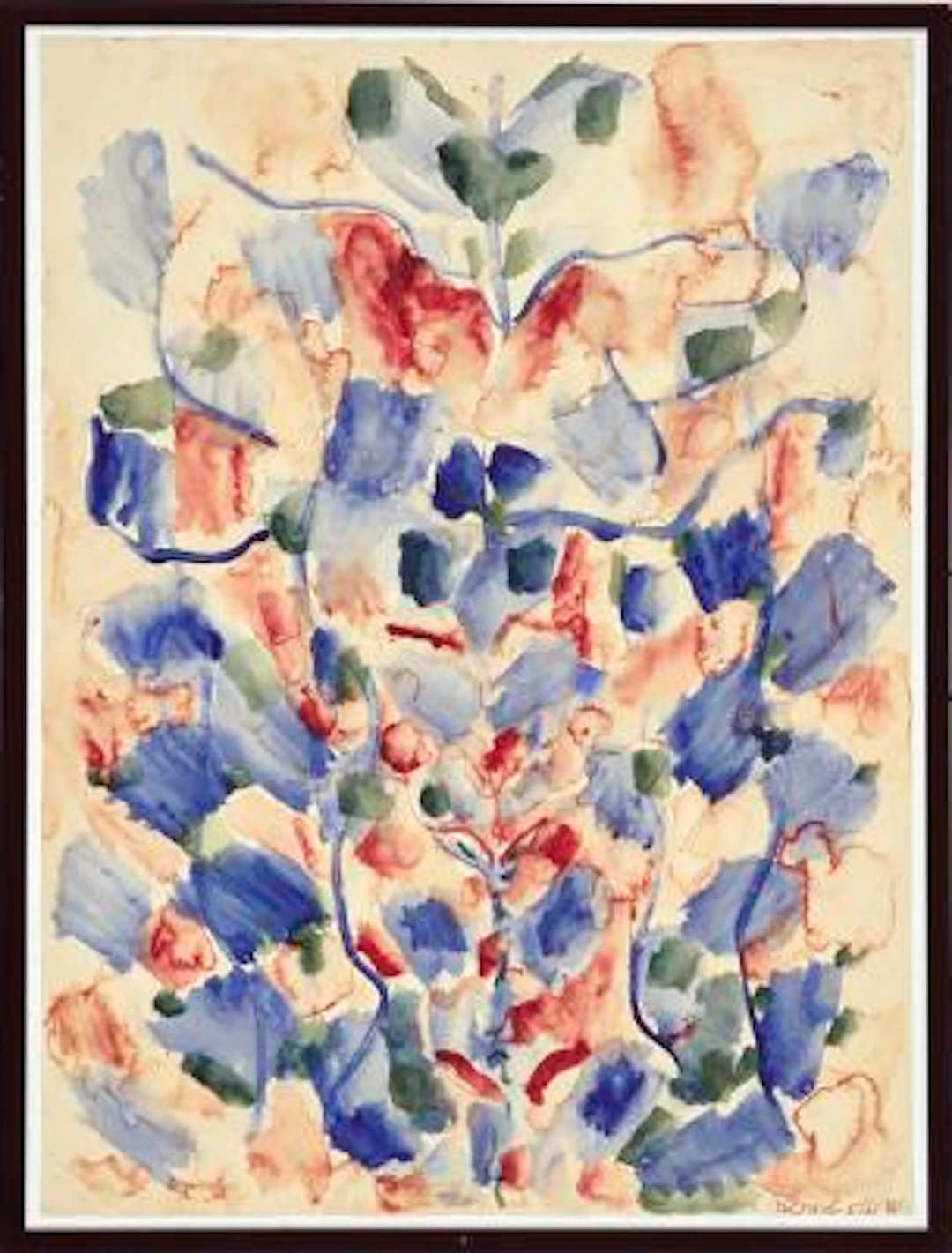Mehmed Melih Devrim Nejad: Untitled, 1961. Signed Nejad 5/61. Watercolour