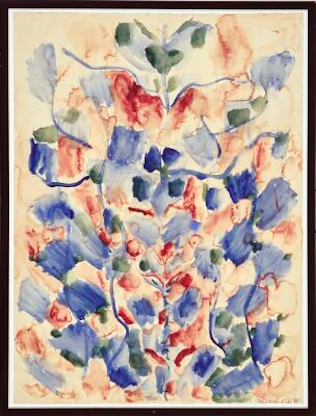 Mehmed Melih Devrim Nejad: Untitled, 1961. Signed Nejad 5/61. Watercolour