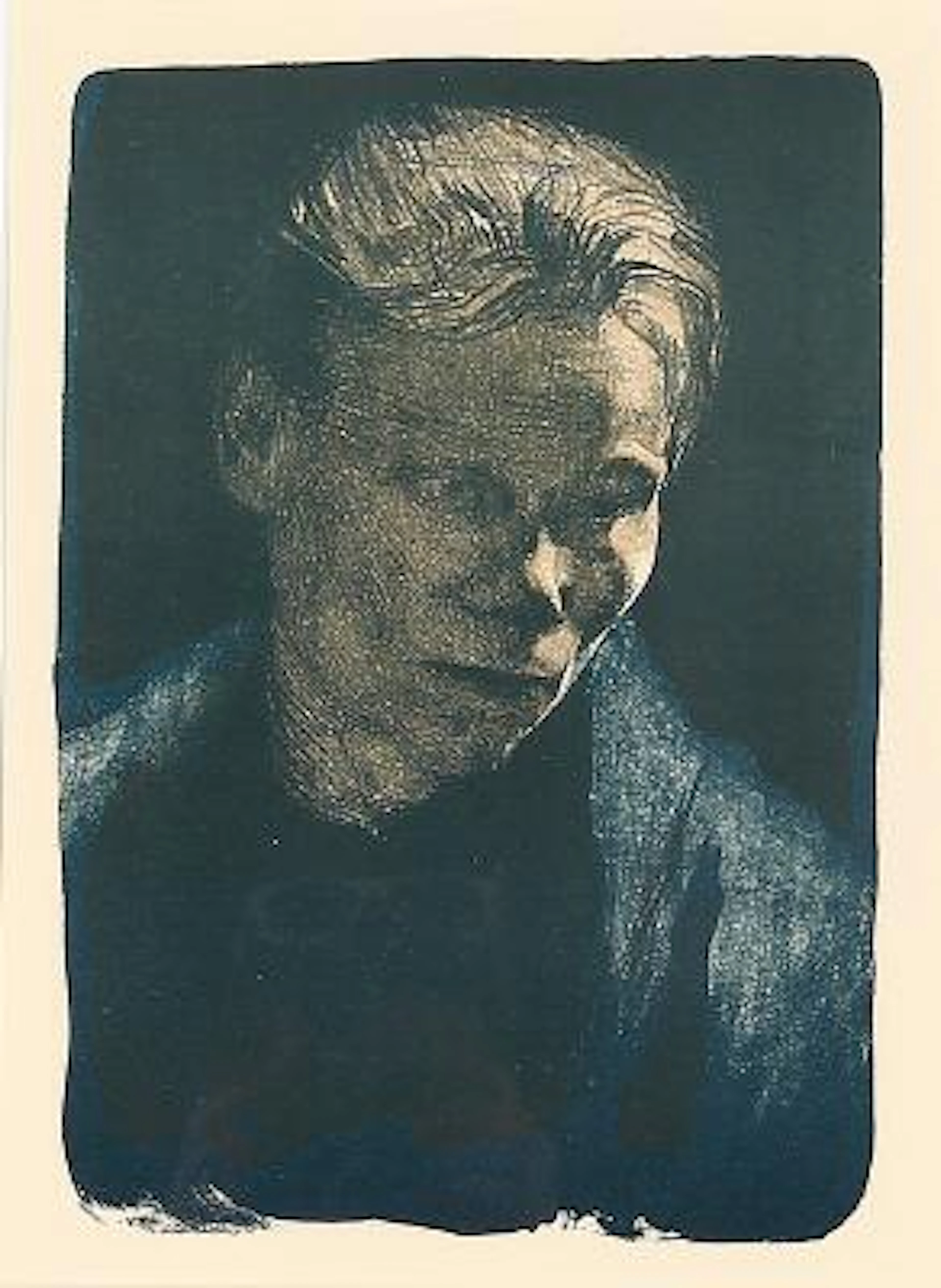 Käthe Kollwitz, after: "Arbeiterfrau". Unsigned. Lithograph in colours.