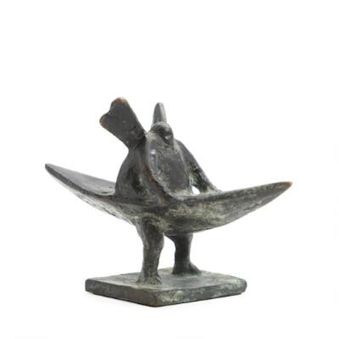 Keld Moseholm: Figure. Signed KMJ, 3-9. Bronze. H. 8 cm. – Bruun Rasmussen