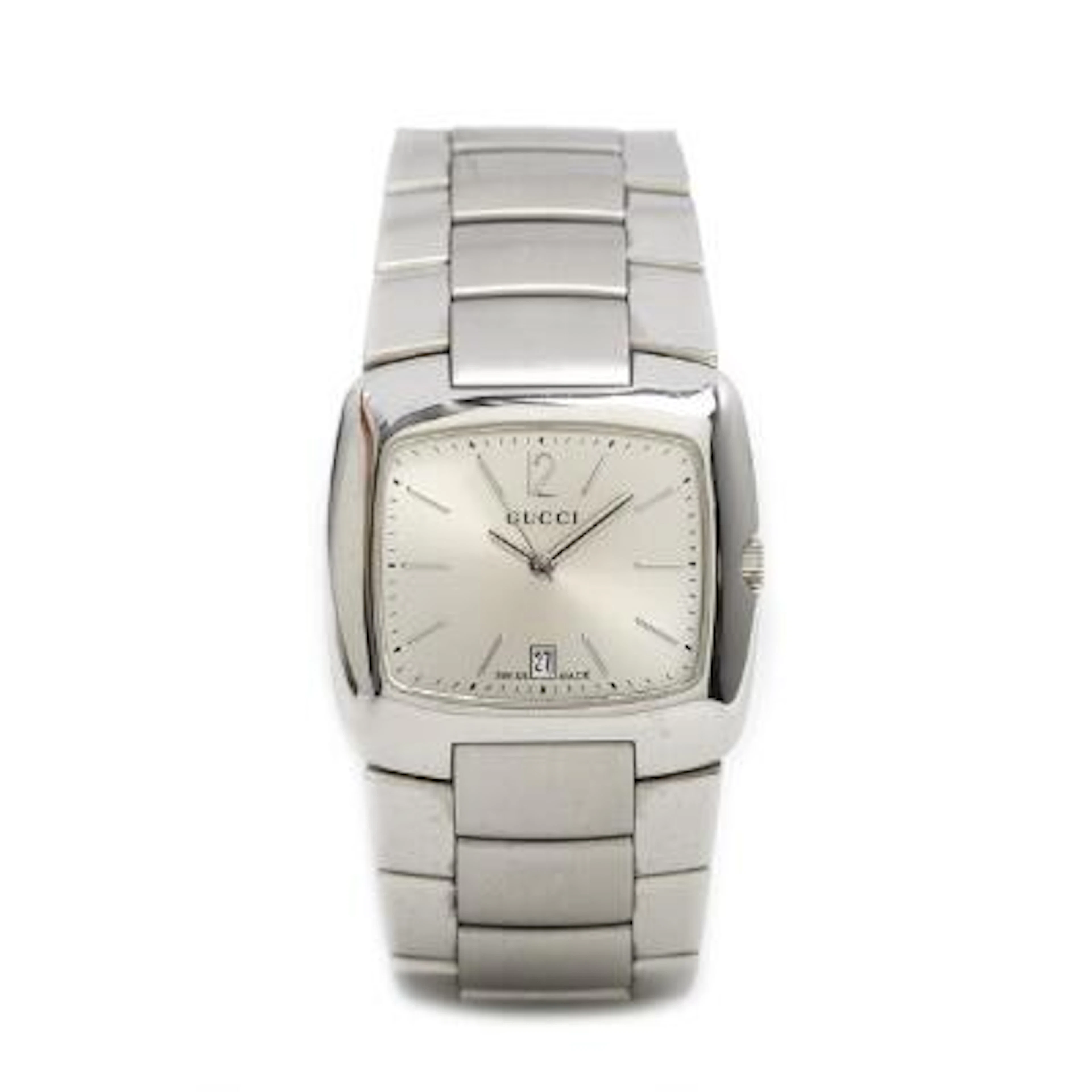 Gucci: 8500M of steel, ref. 18565. Mechanical movement with quartz