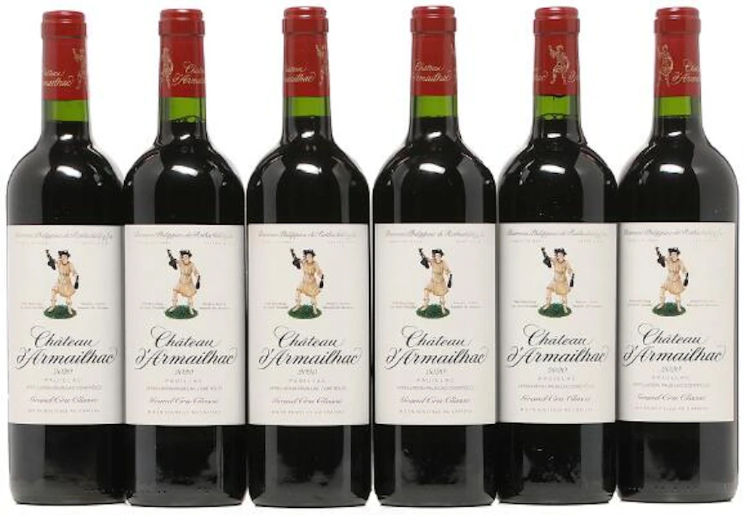 6 bts. Château d'Armailhac, Pauillac. 5. Cru Classé 2020 A (hf/in).
