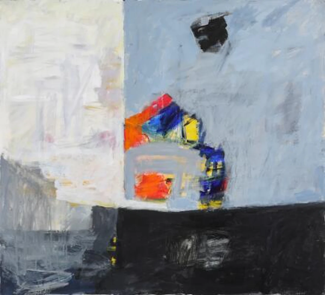 Odd Moe: "Væg". Signed and titled on the reverse. 80 x 90 cm. Unframed.