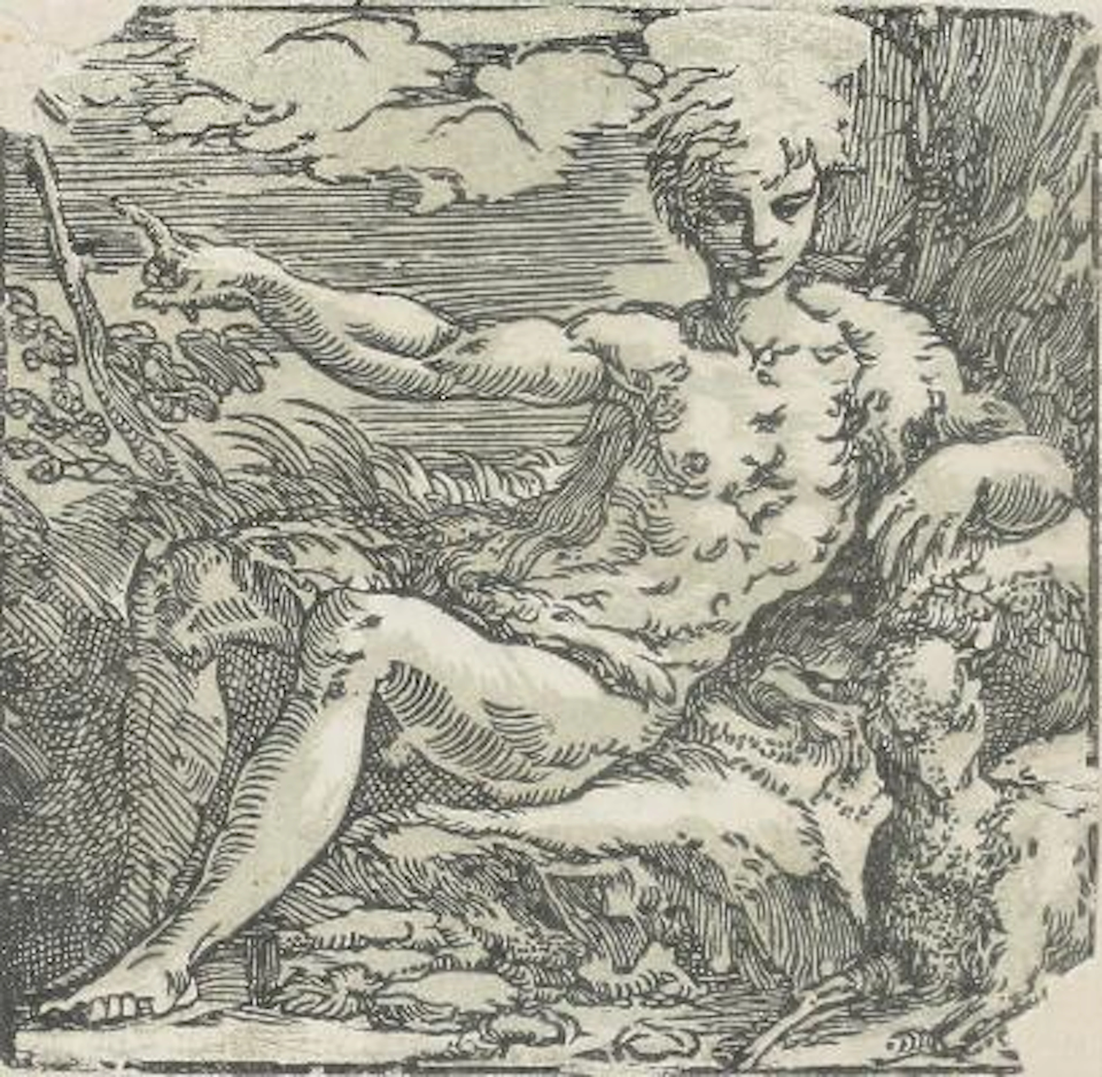 Antonio da Trento (after Parmigianino): Saint John the Baptist in