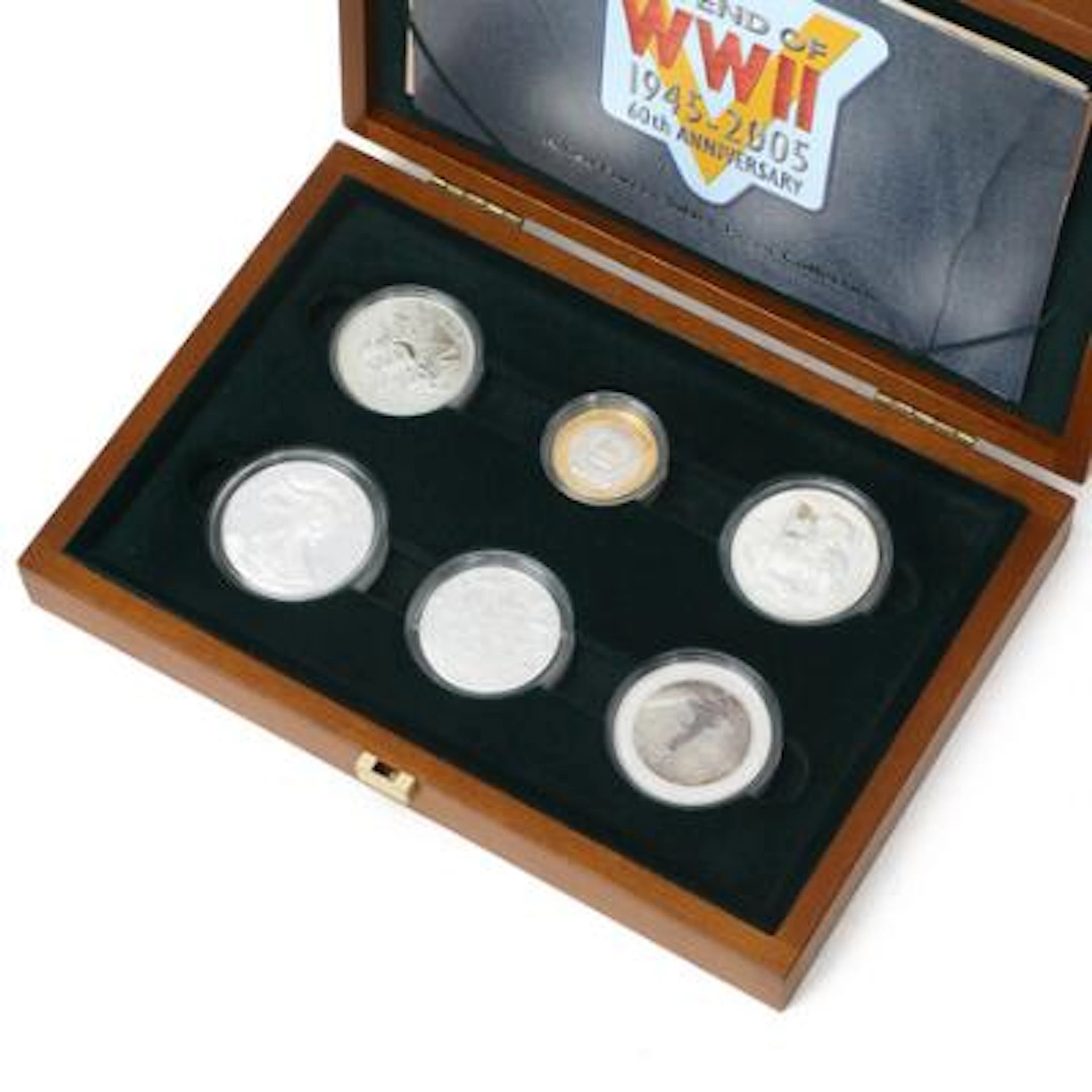 "The Allied Forces Silver Proof Collection" with coins from Australia