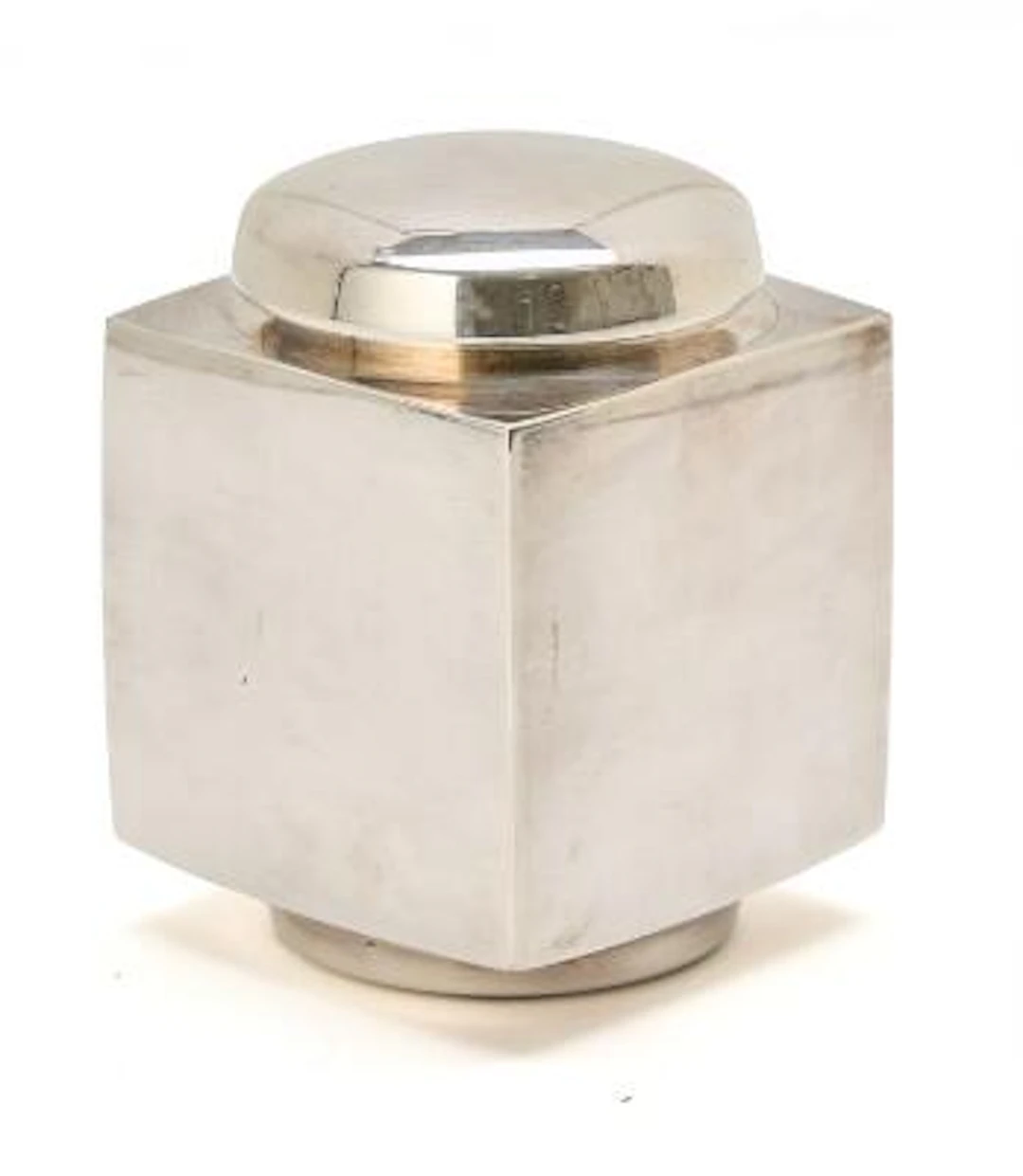 Karl Gustav Hansen: A sterling silver potpourri jar with smooth surface.